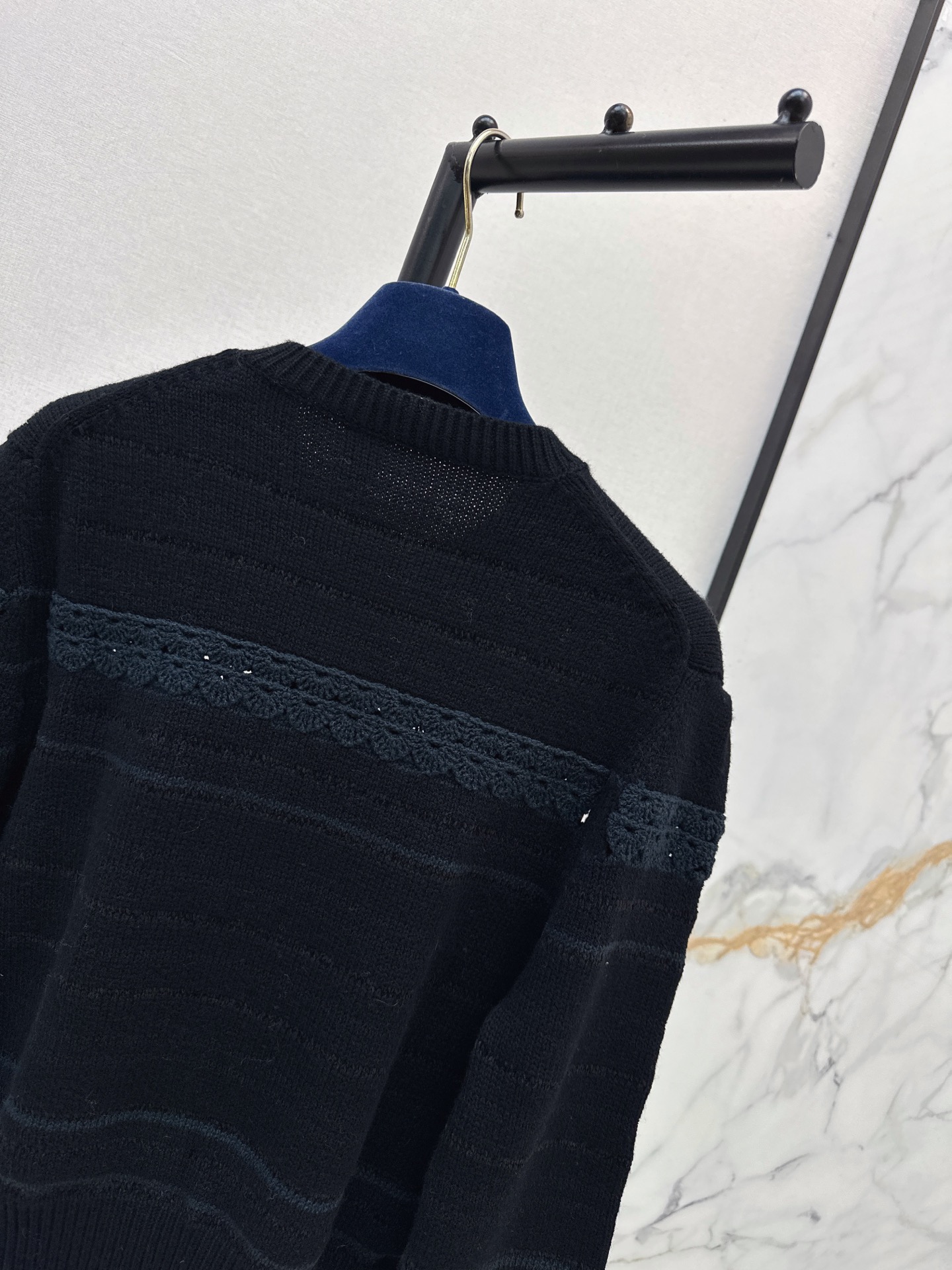 Loui 26fw lace-trim cardigan