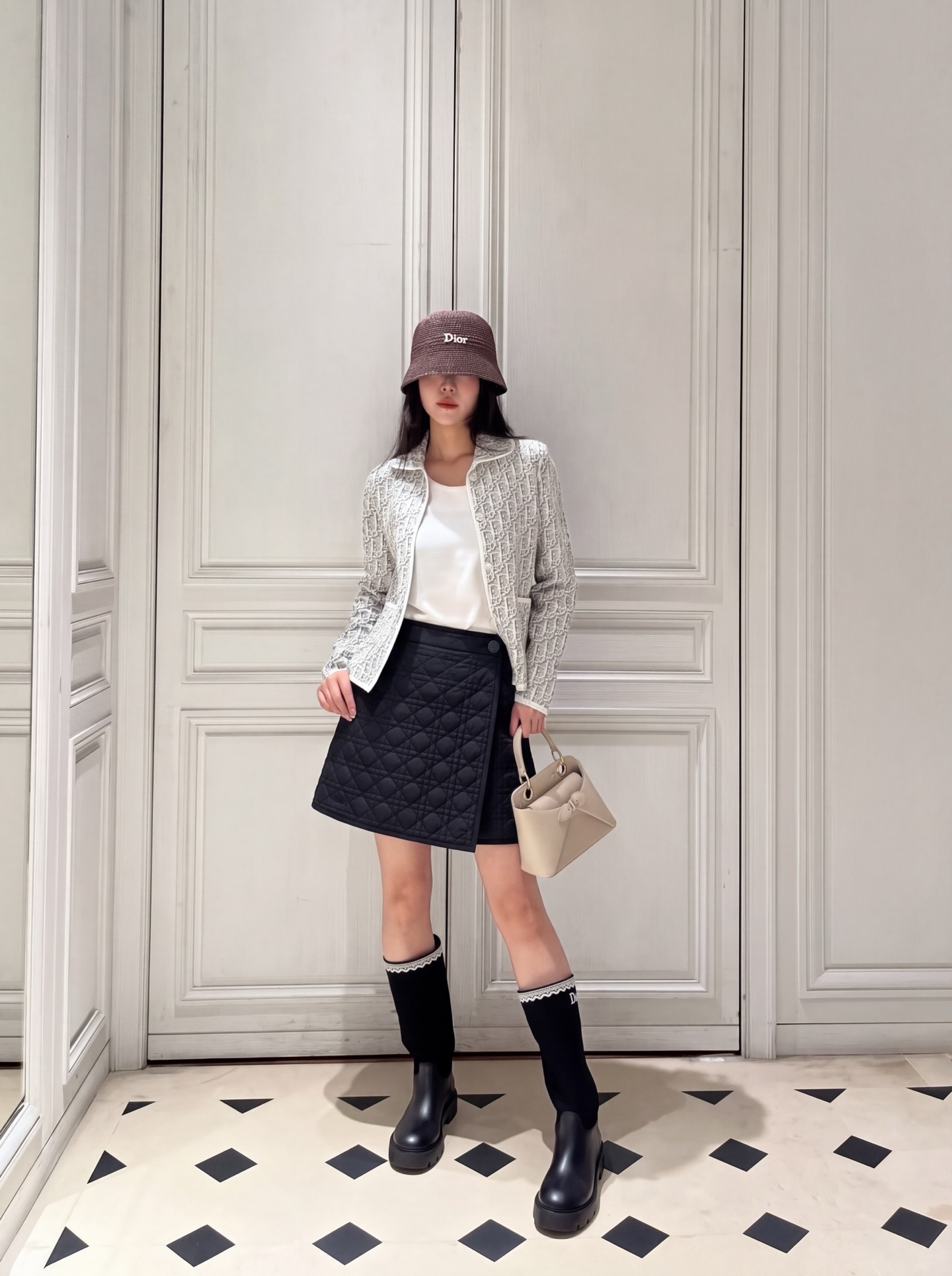 CD 26fw padded skirt