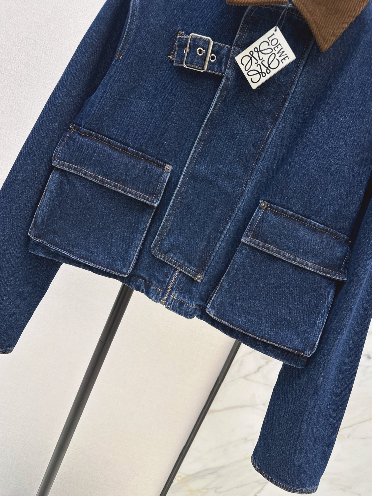 Loe 26fw zipper denim jacket