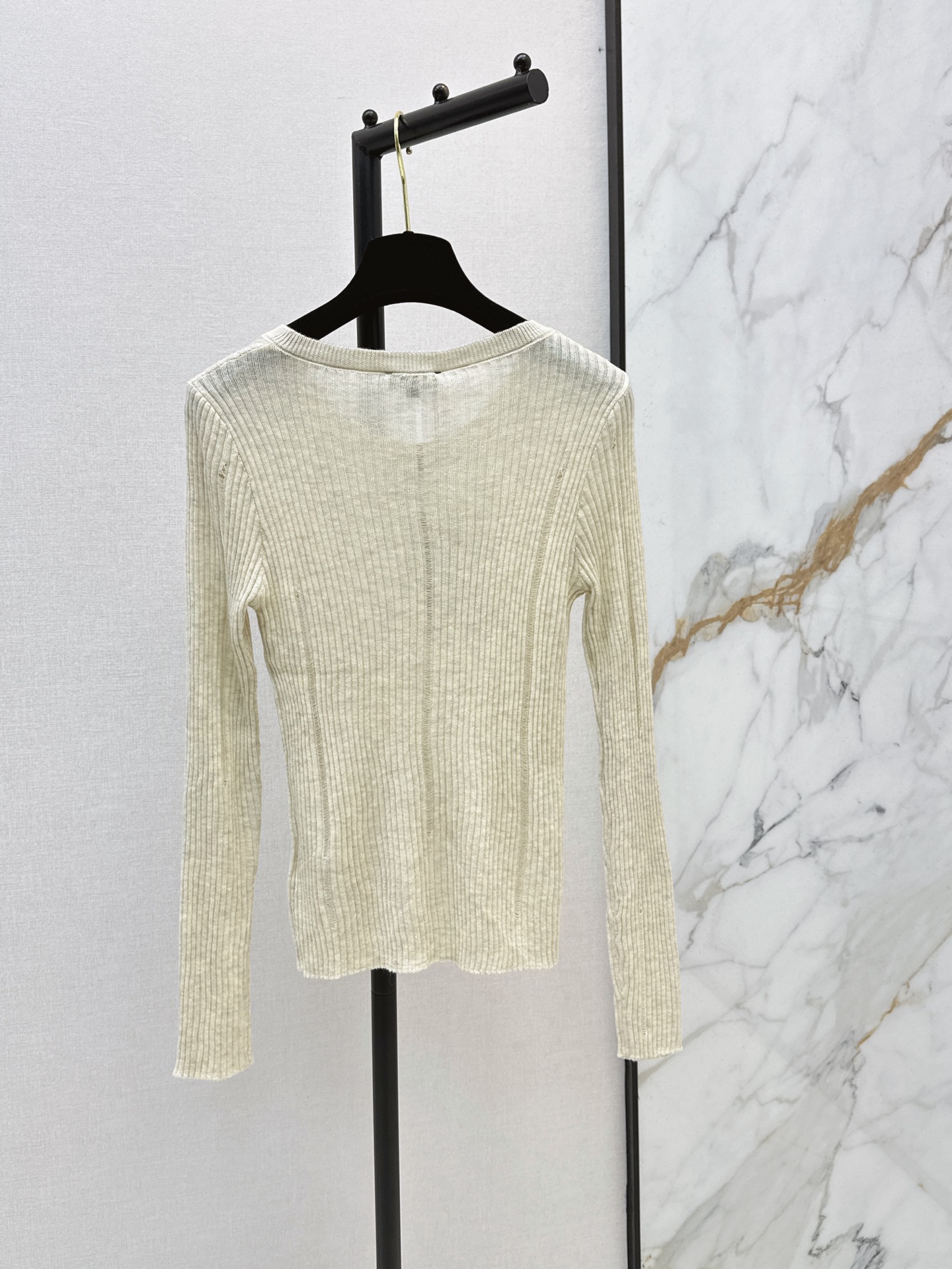 Chan 26fw stretch knit top