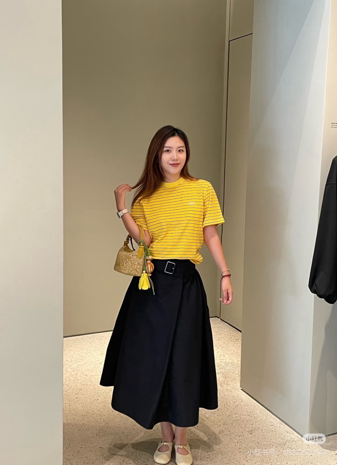 Loe 26fw pleated skirt