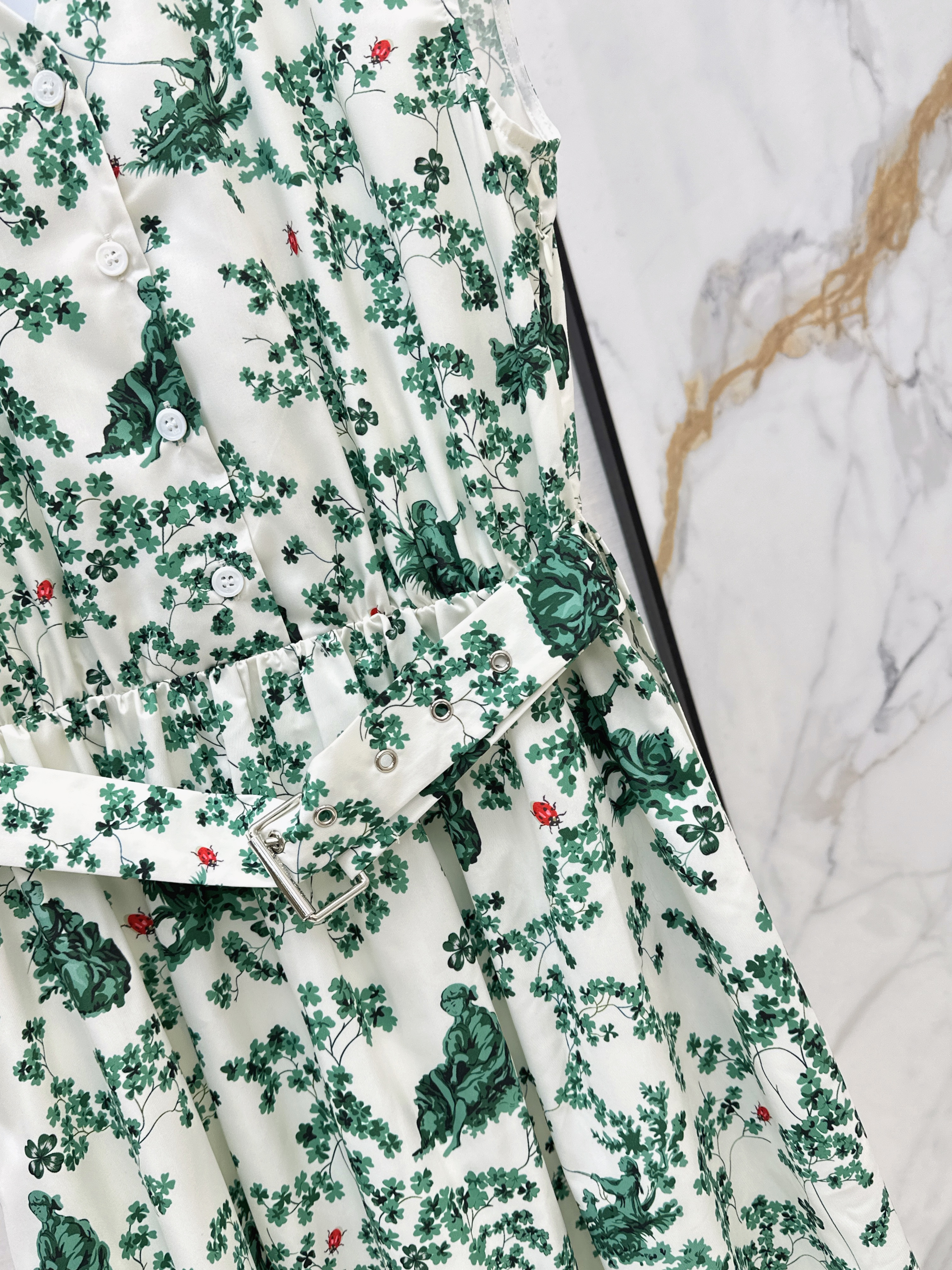 CD 26ss sleeveless print dress
