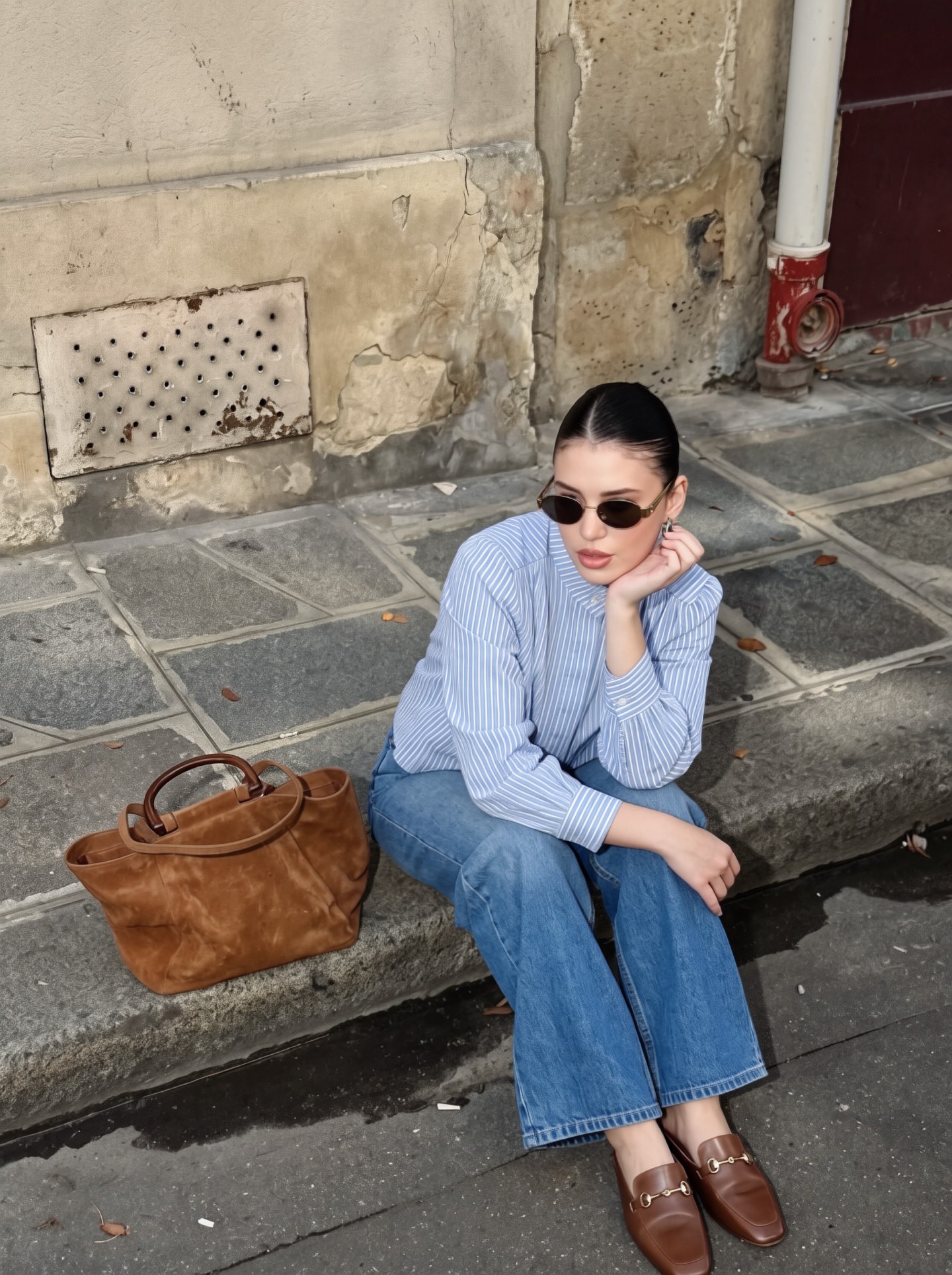Chol 26fw straight-leg jeans