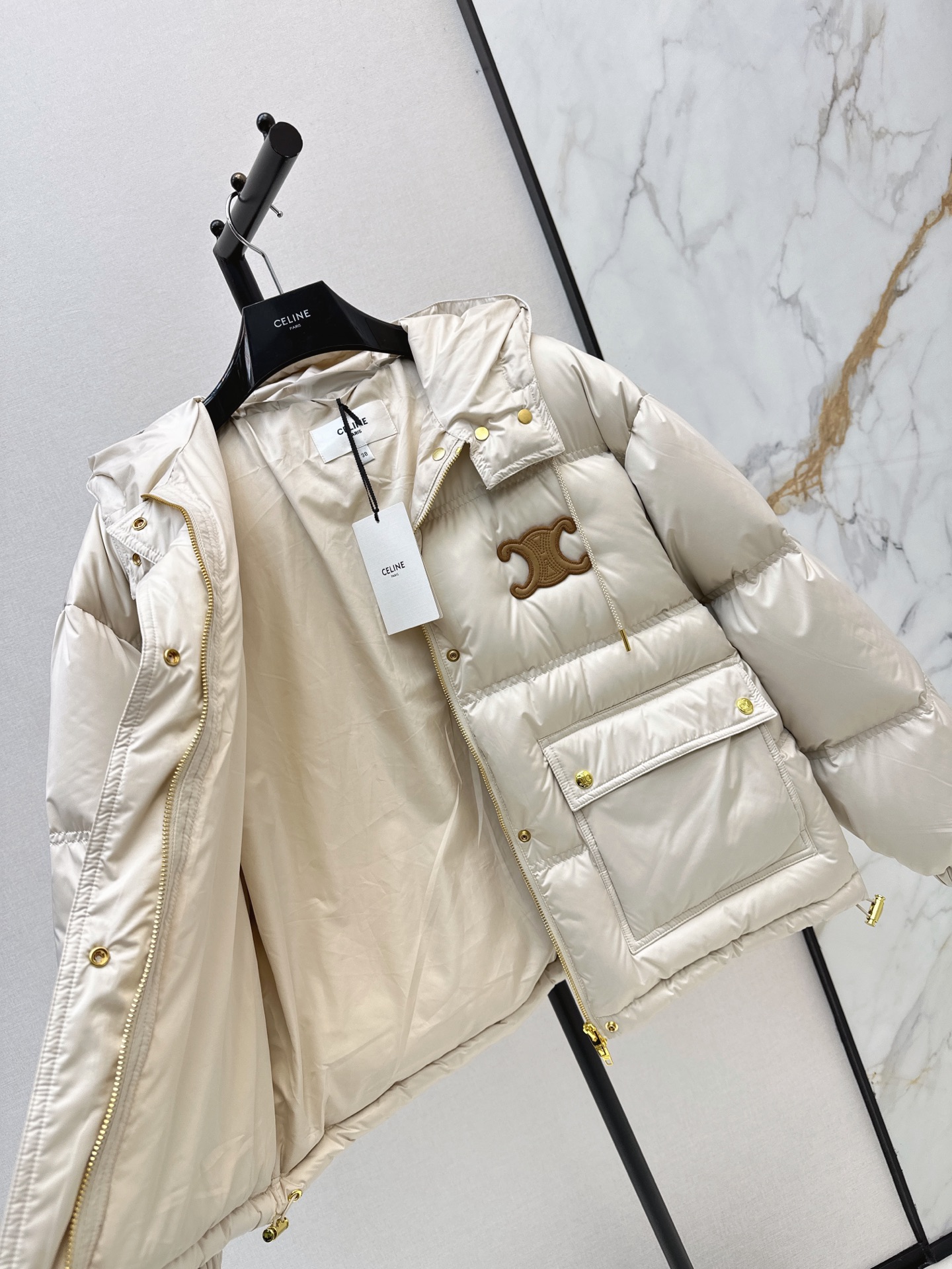 Celi 26fw hooded down jacket