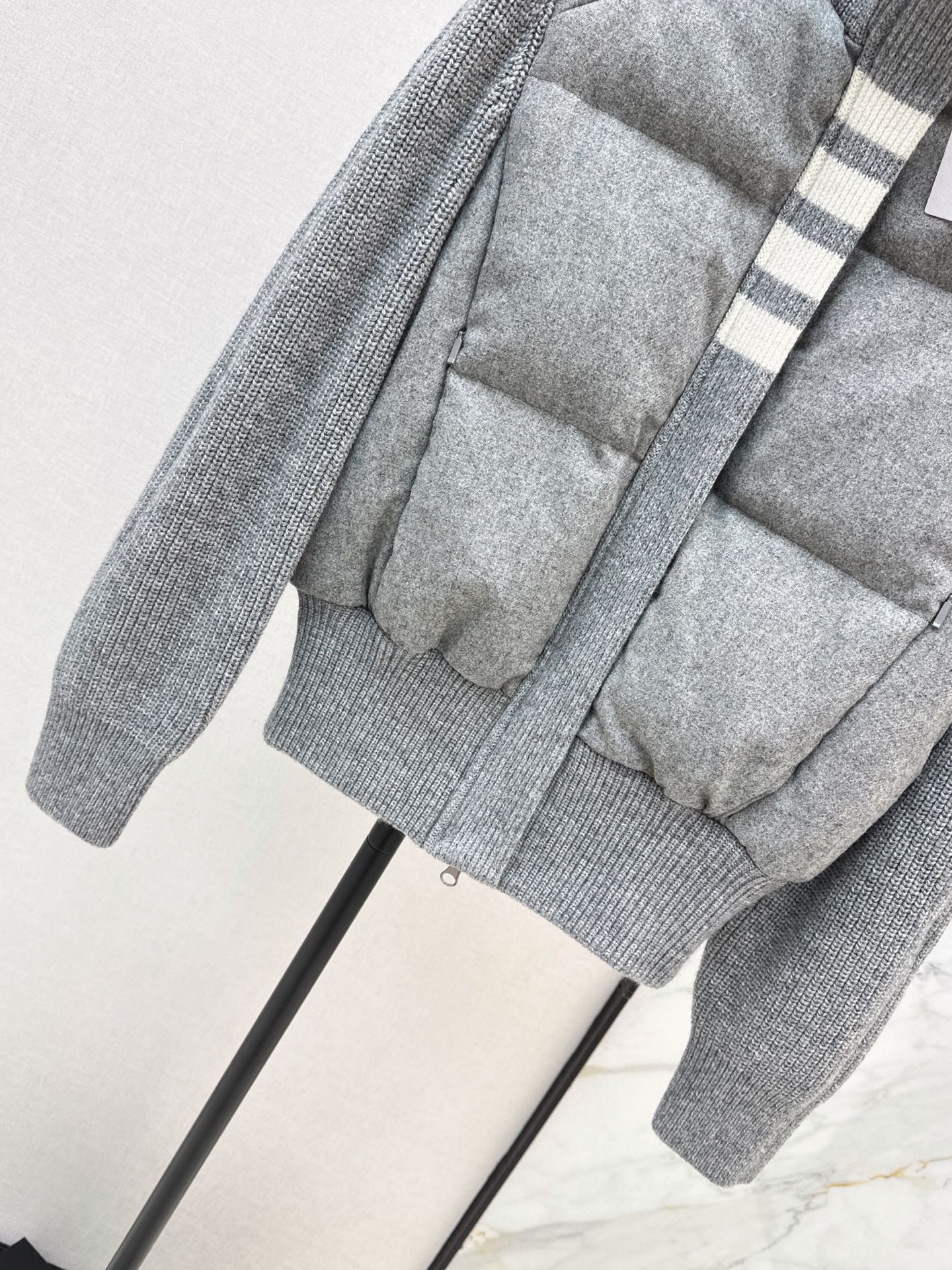 Thom 26fw knit contract down jacket
