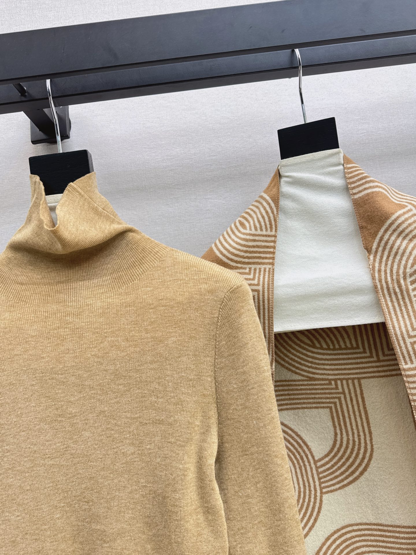 Her 26fw 3pcs knit basic tee shawls pants sets