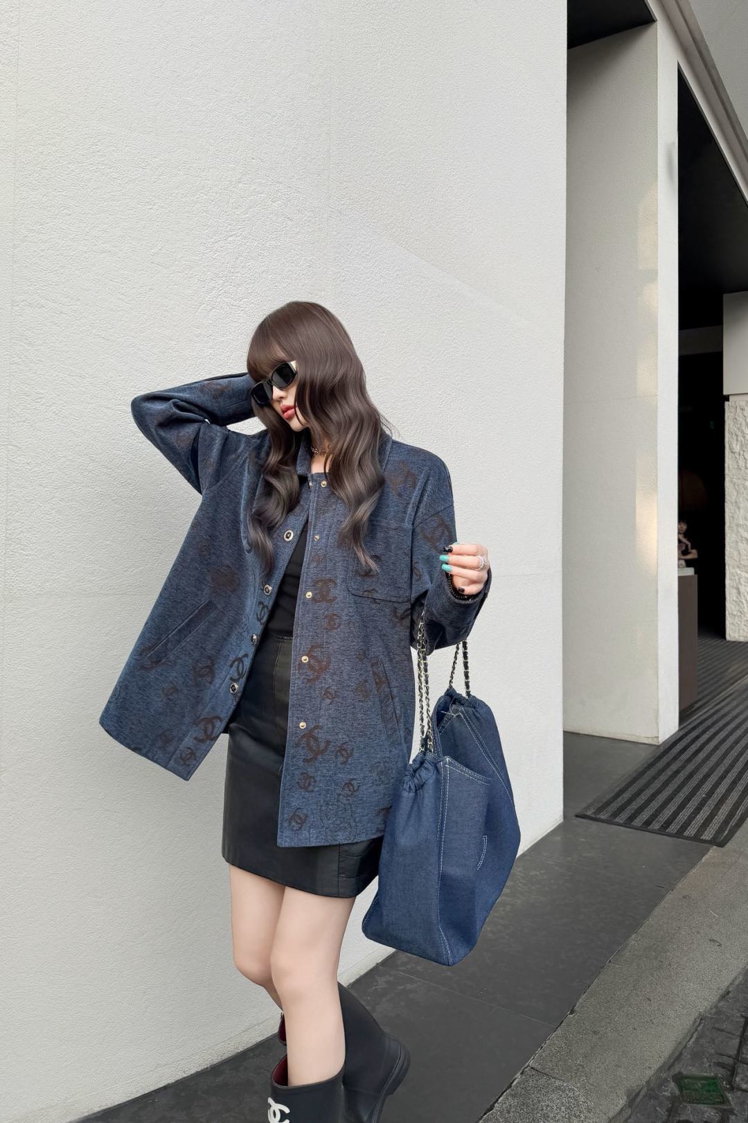Chan 26fw print jacket