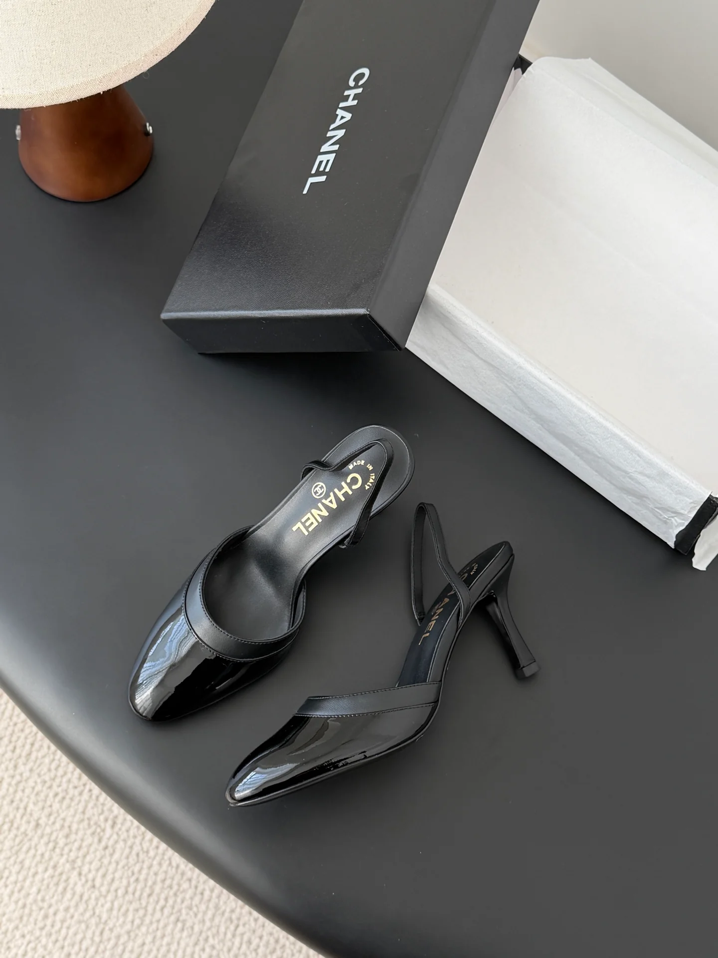 Chan 26ss mary jane slingback heel