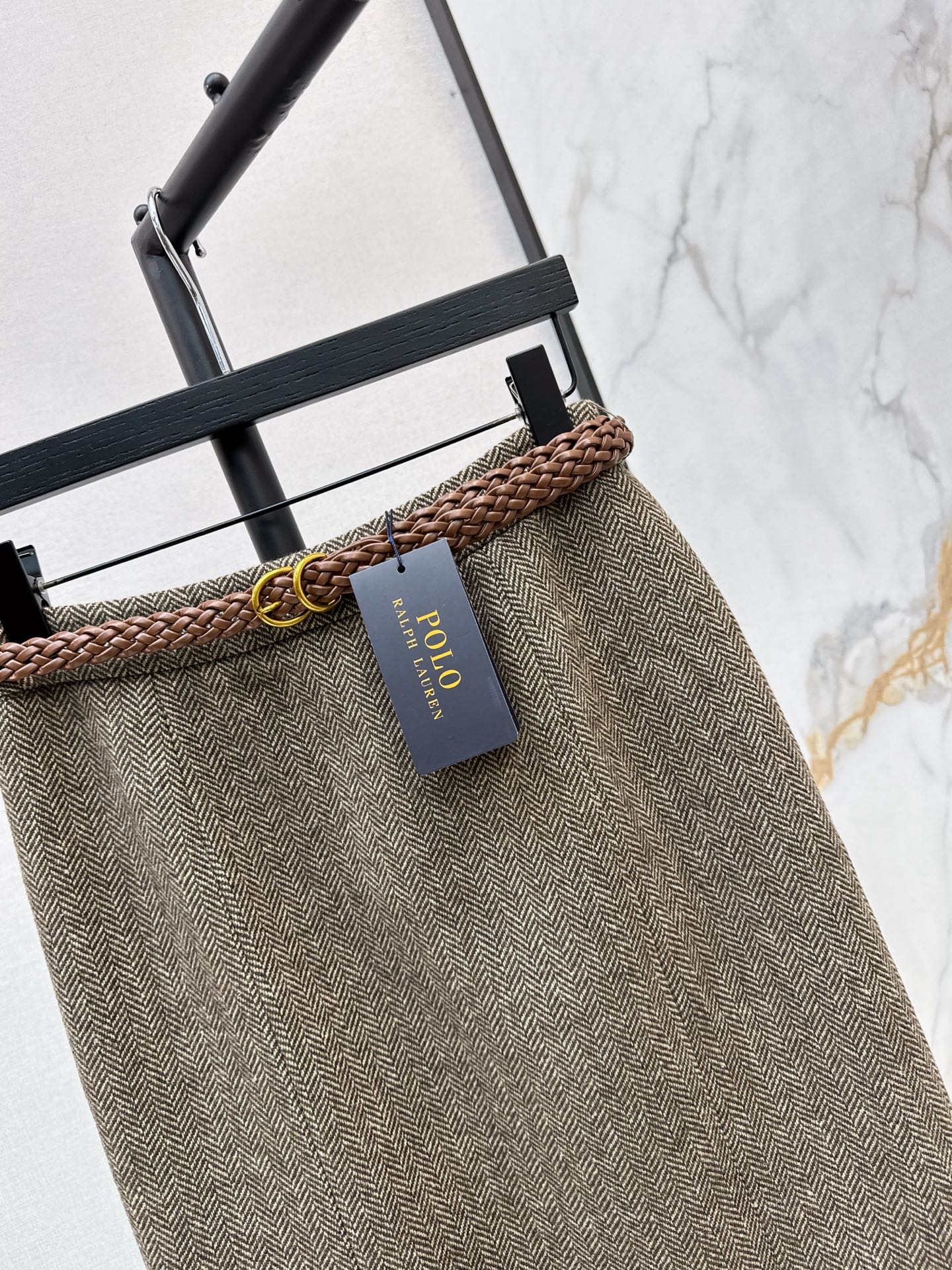 Ralp 26fw woven A-line skirt