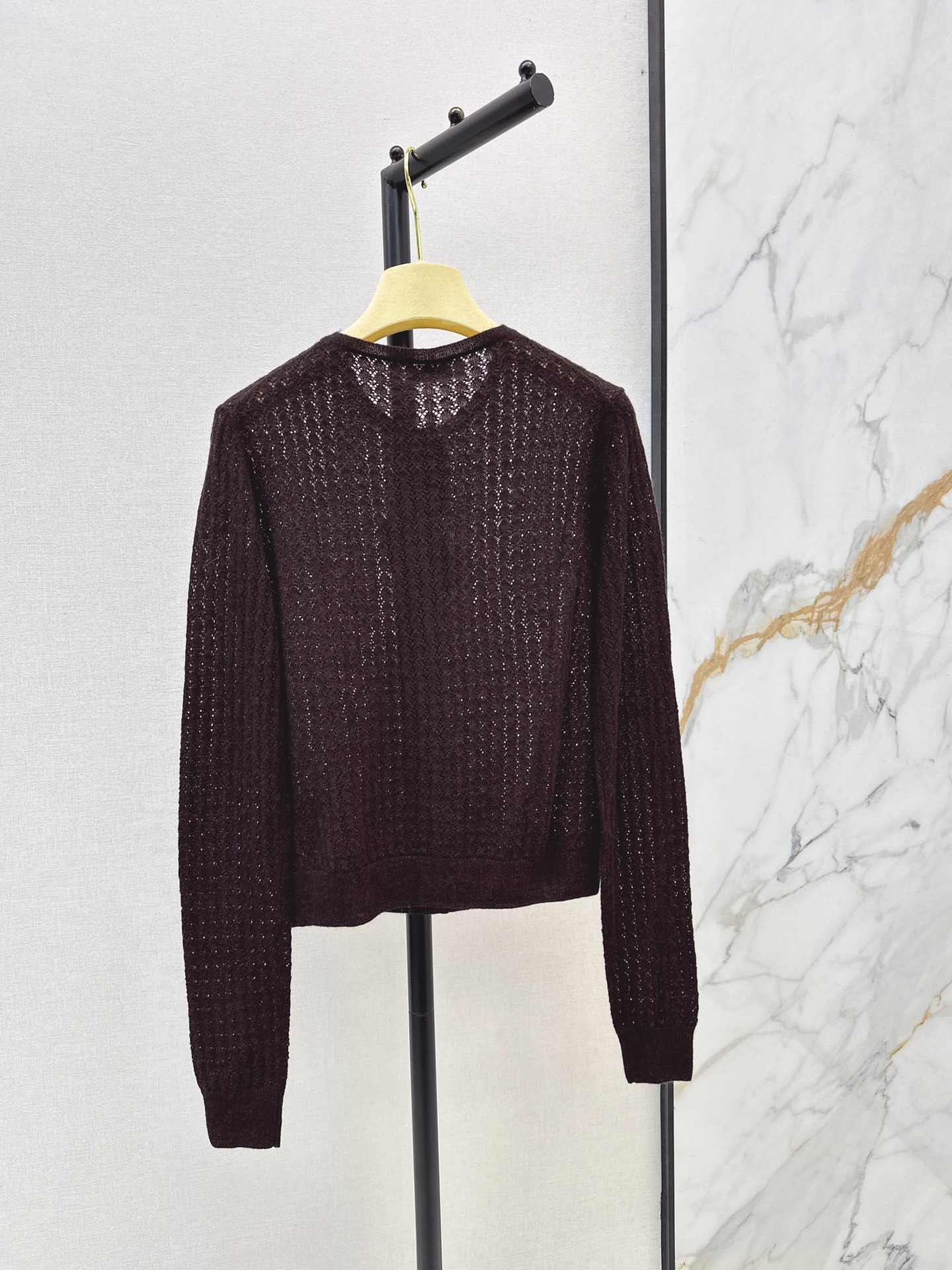 Miu 26fw hollow knit cardigan