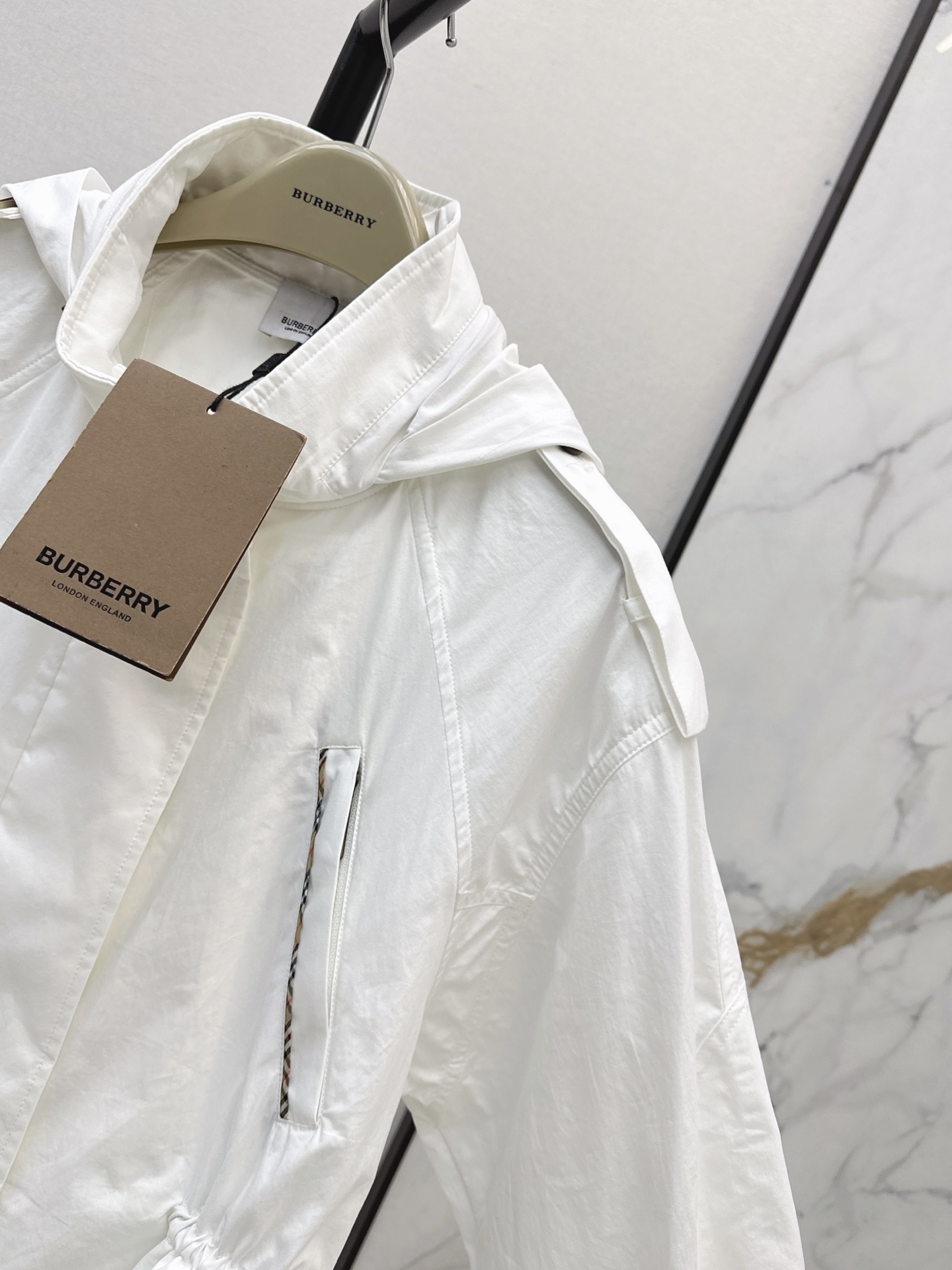 Bur 26fw hooded trench coats