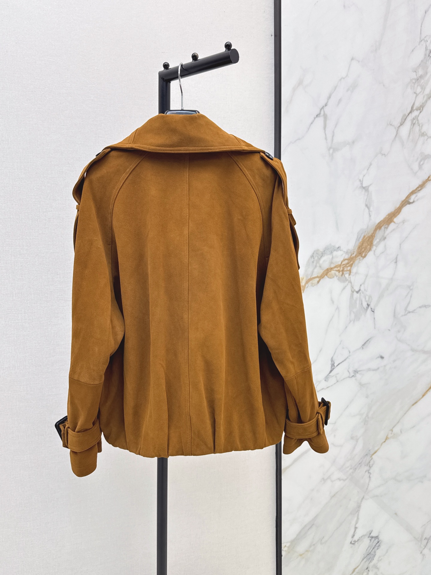 Sain 26fw suede fleece leather jacket