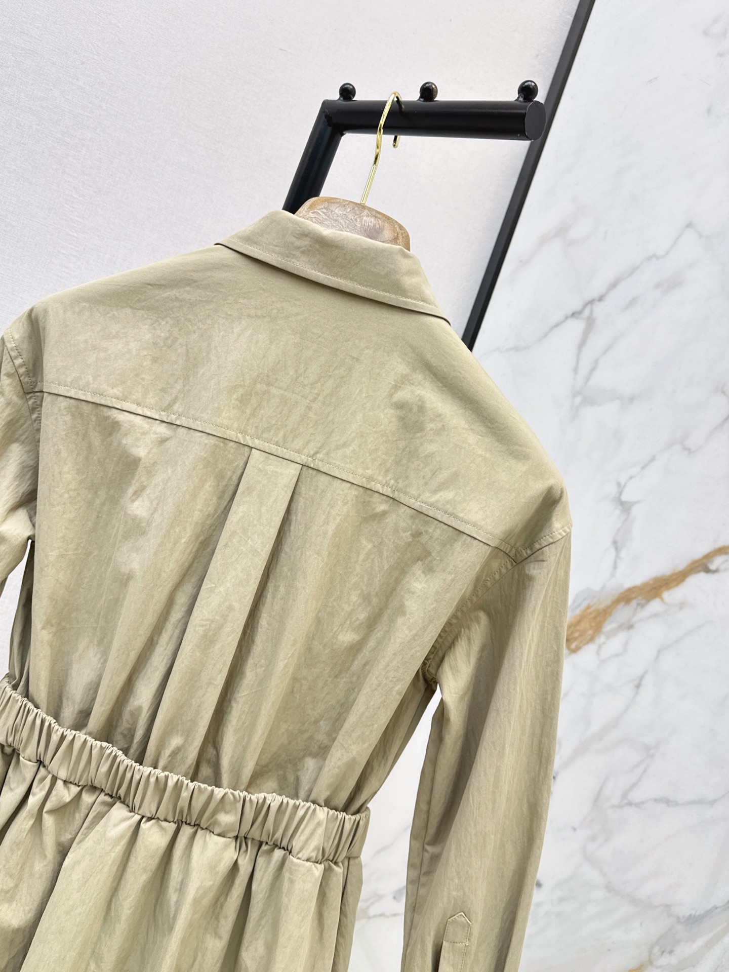 Brun 26fw belted shirt dress