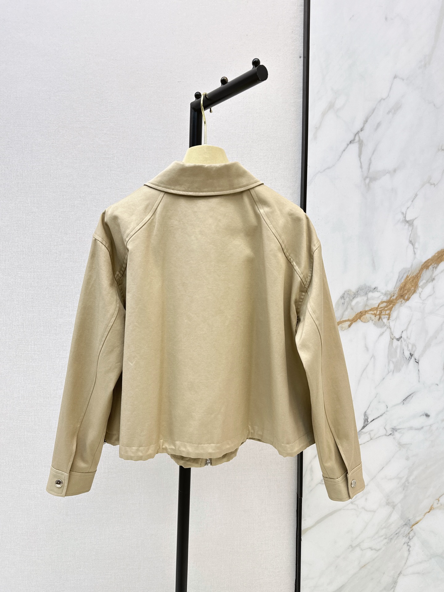Miu 26fw beading cropped trench coats