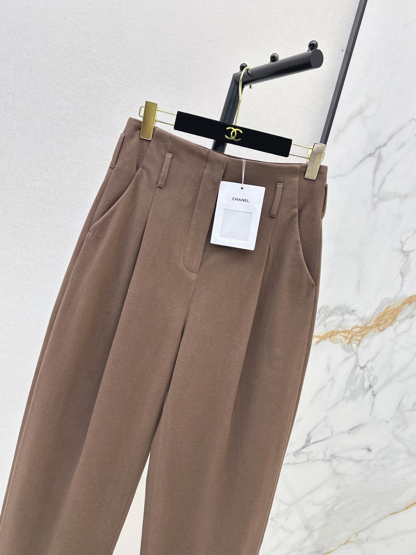 Chan 26fw wool wide-leg pants