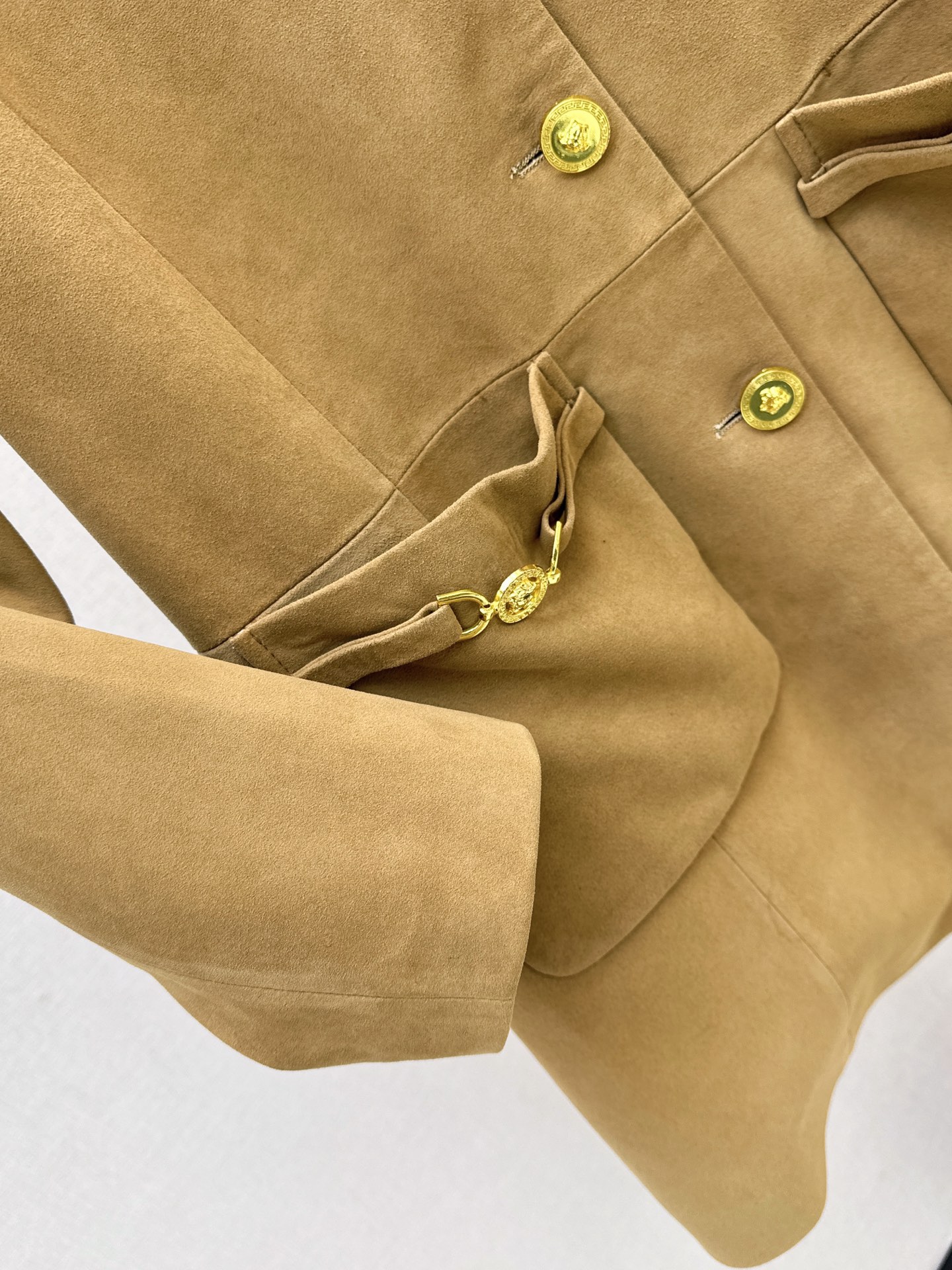 Ver 26fw suede long jacket