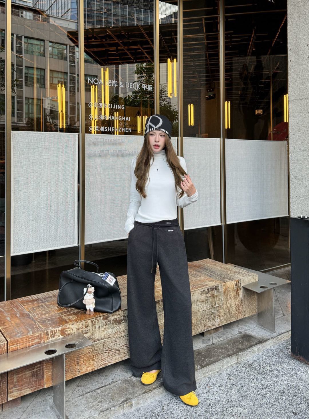 Miu 26fw darwstring pants sets