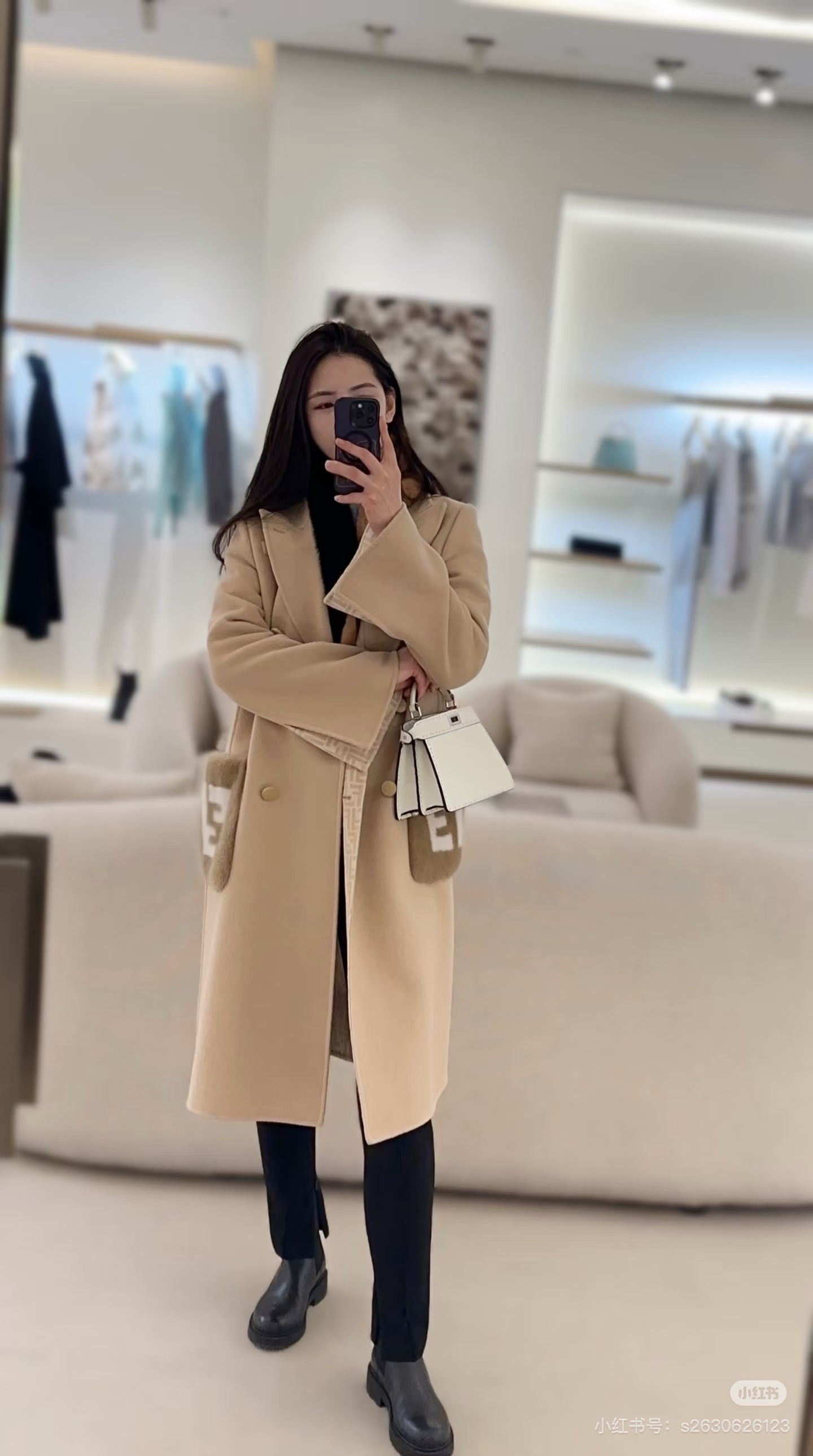 Fen 26fw cashmere overcoats
