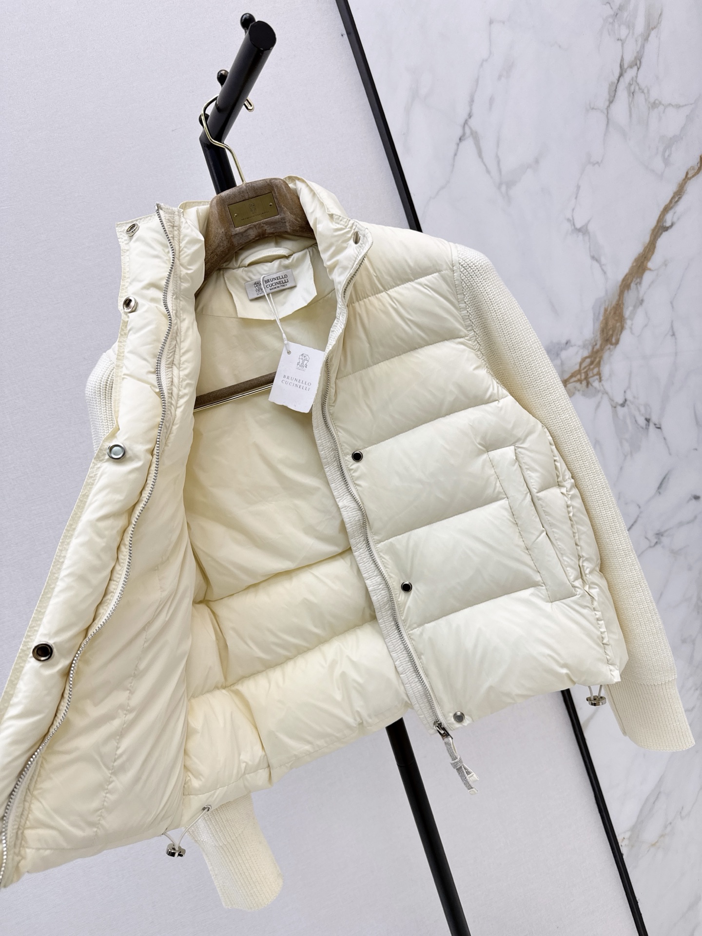 Brun 26fw cropped down jacket