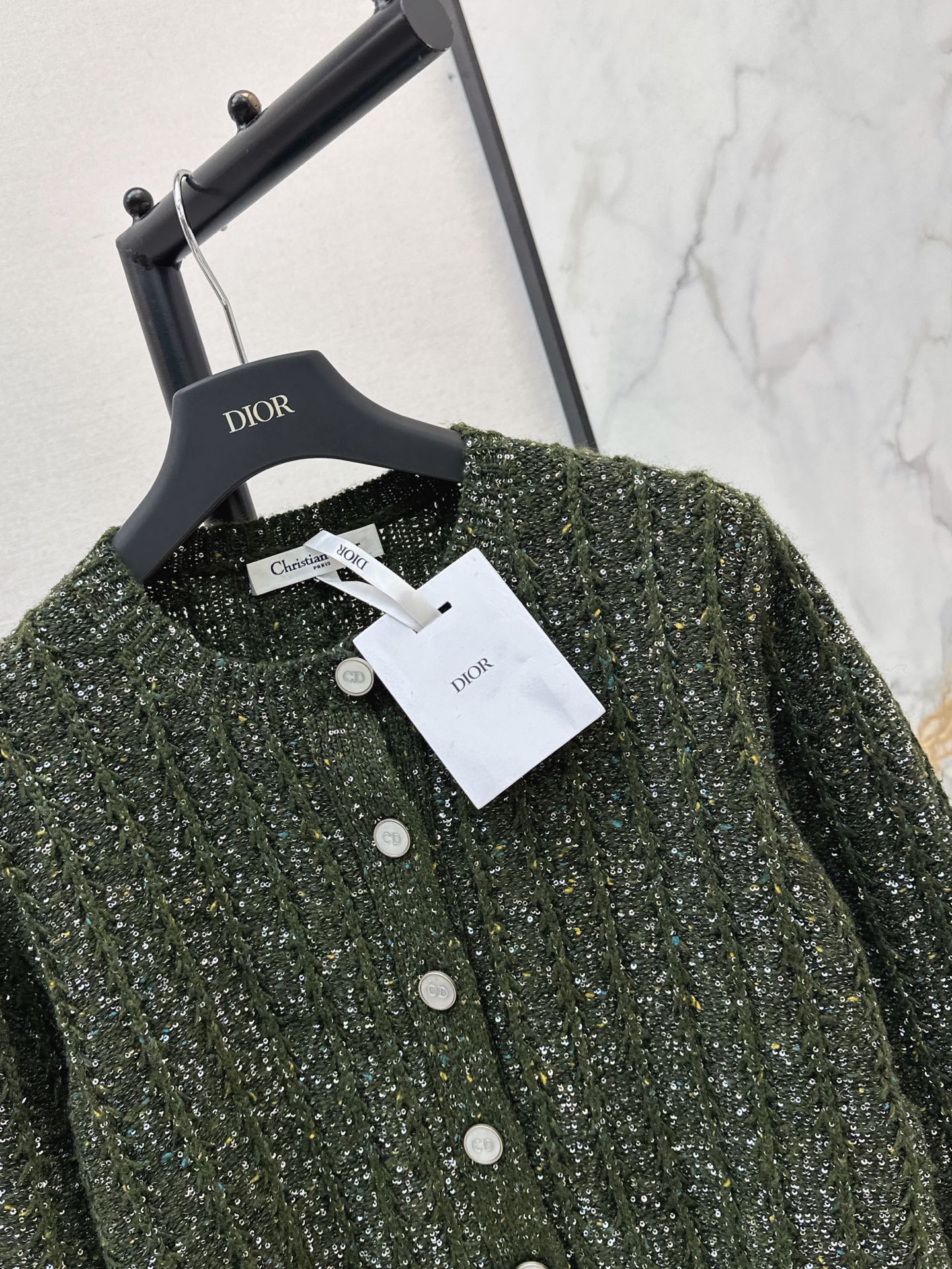 CD 26fw sequin cardigan jacket