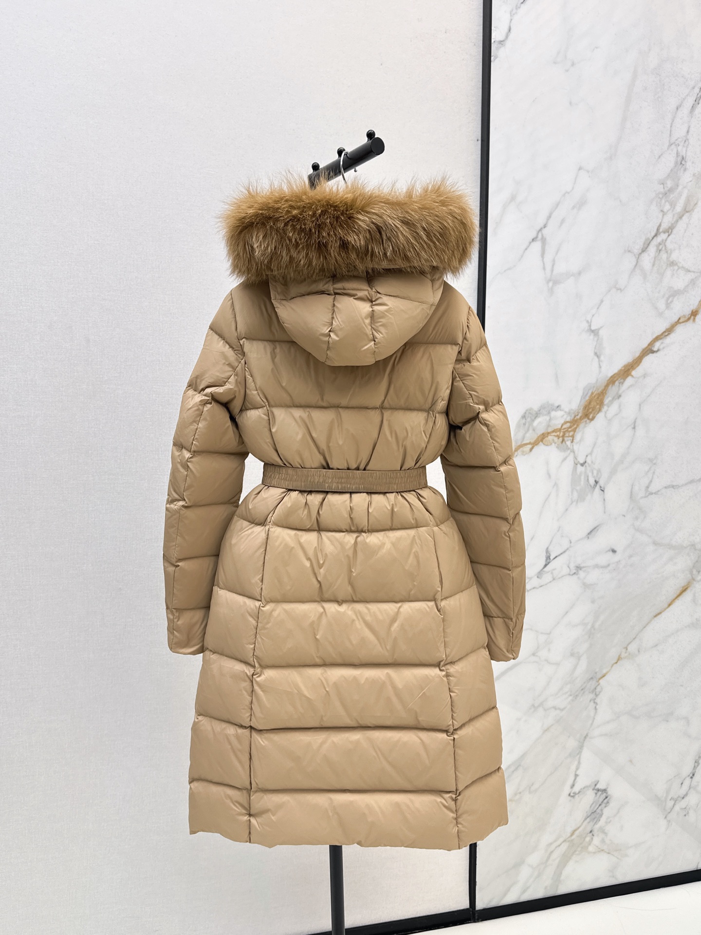 Monc 26fw hooded long down jacket