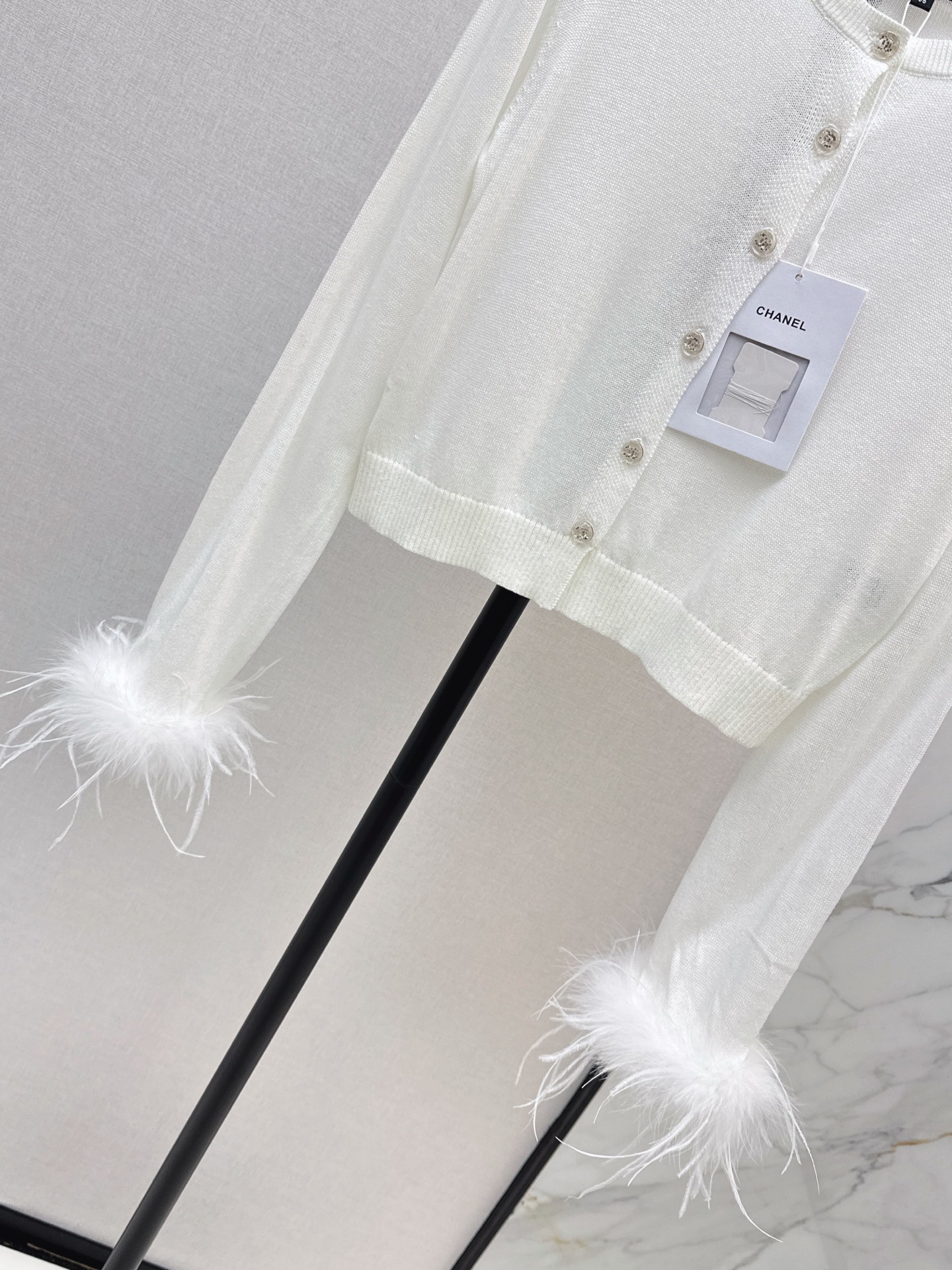 Chan 26fw cropped cardigan