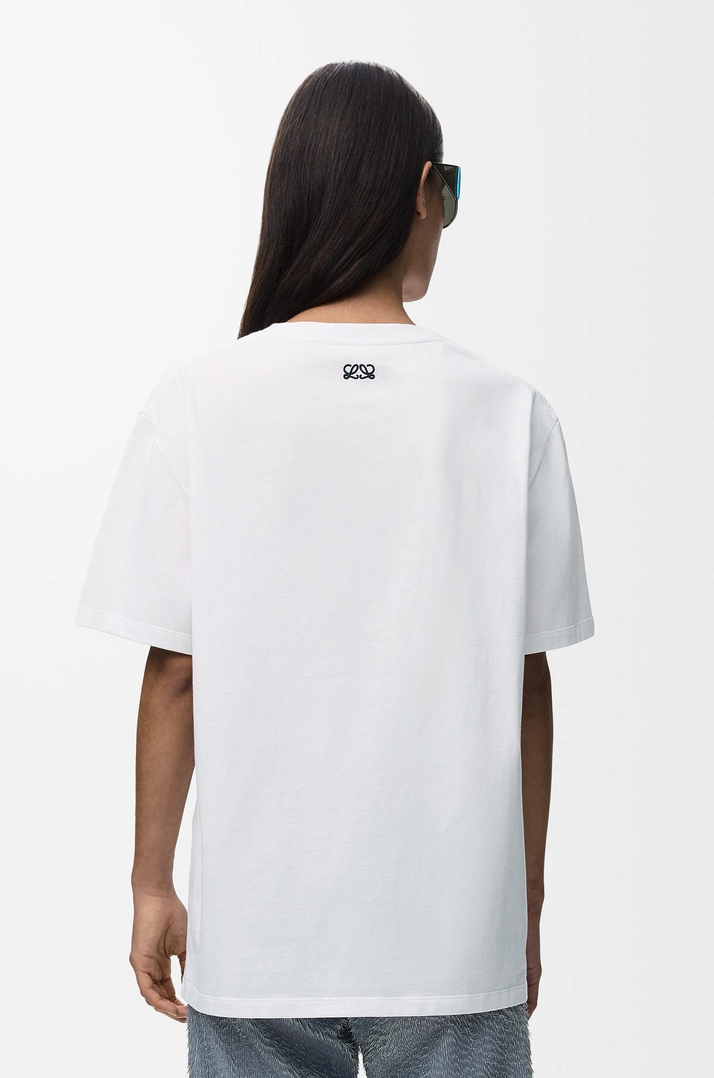 Loe 26ss print embroidery t-shirt