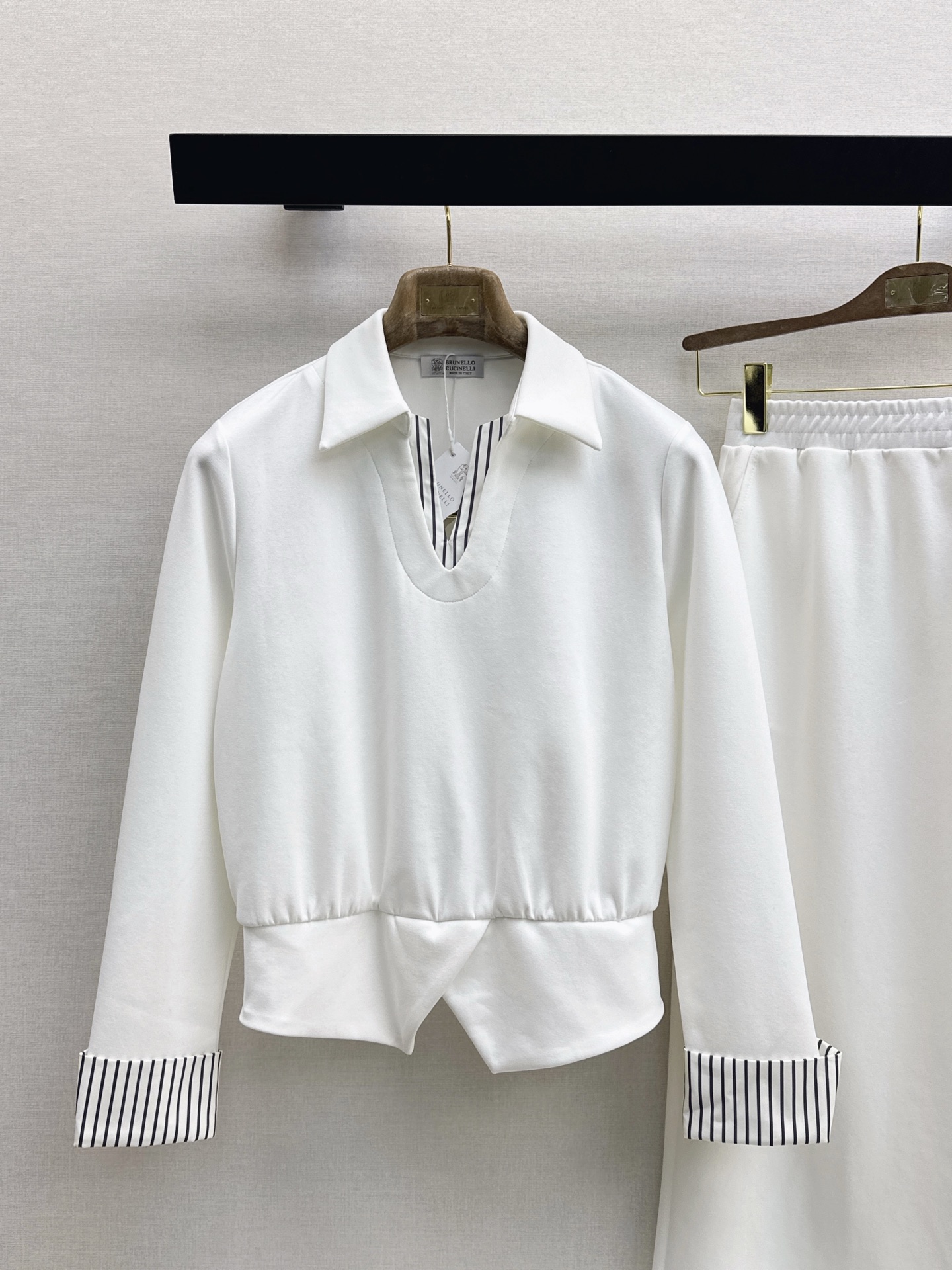 Brun 26fw contract stripe casual suit