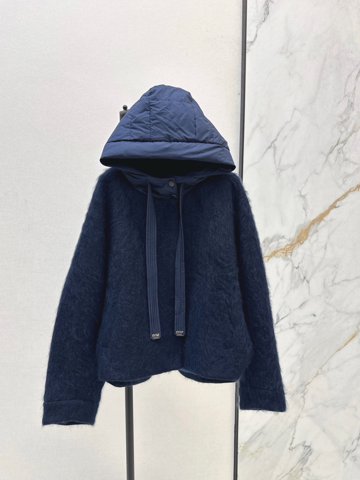 Max 26fw wool hooded jacket