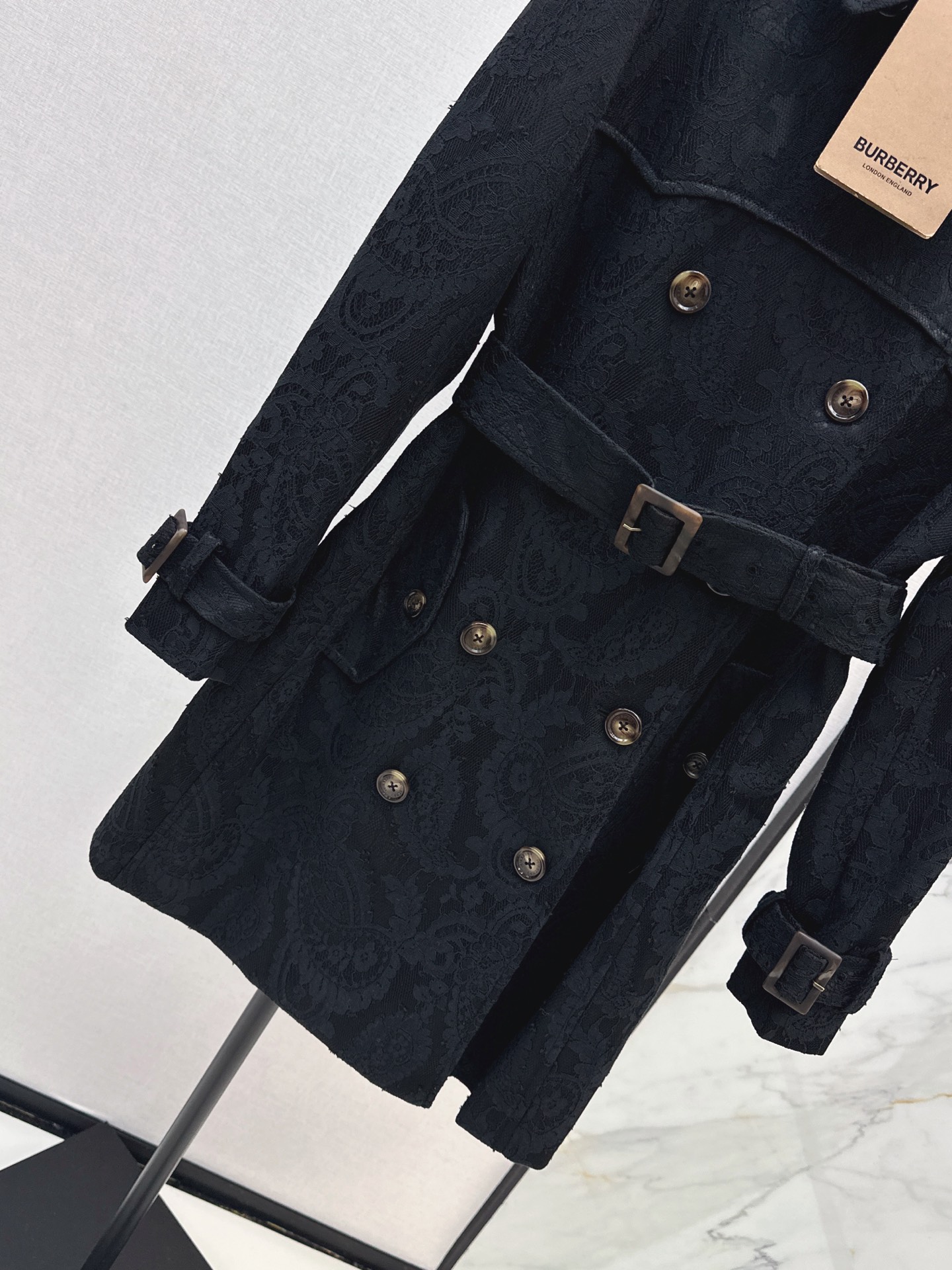 Bur 26fw lace trench coats