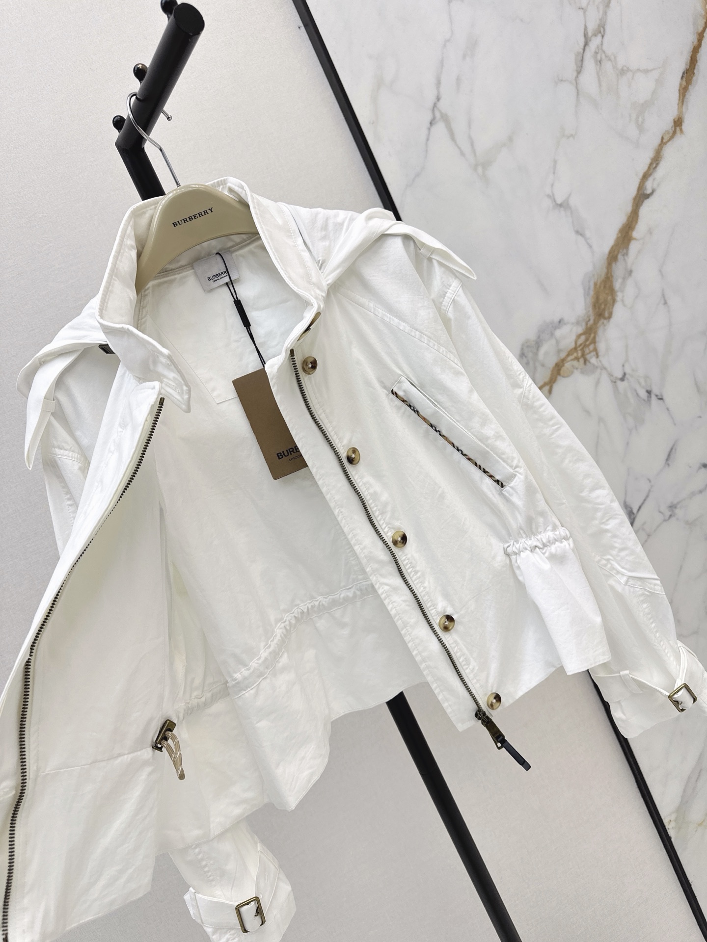 Bur 26fw hooded trench coats