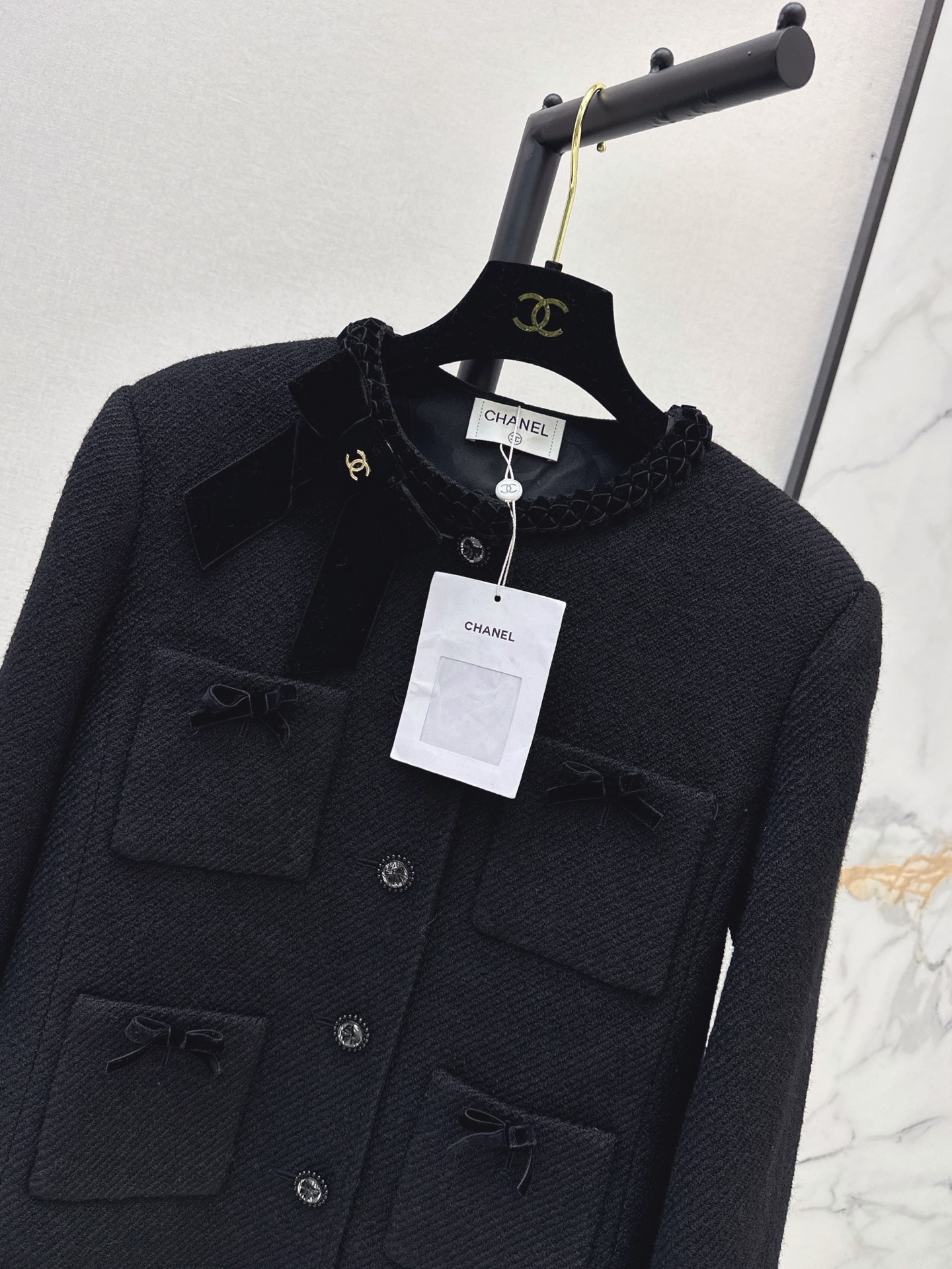Chan 26fw bow woven jacket