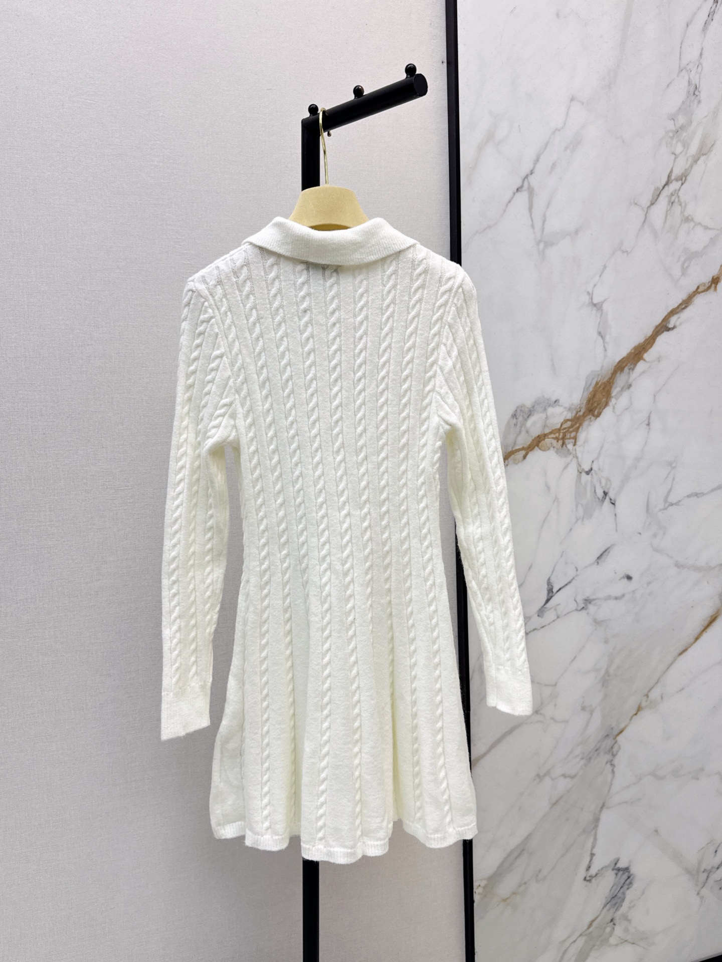 Miu 26fw cable knit dress