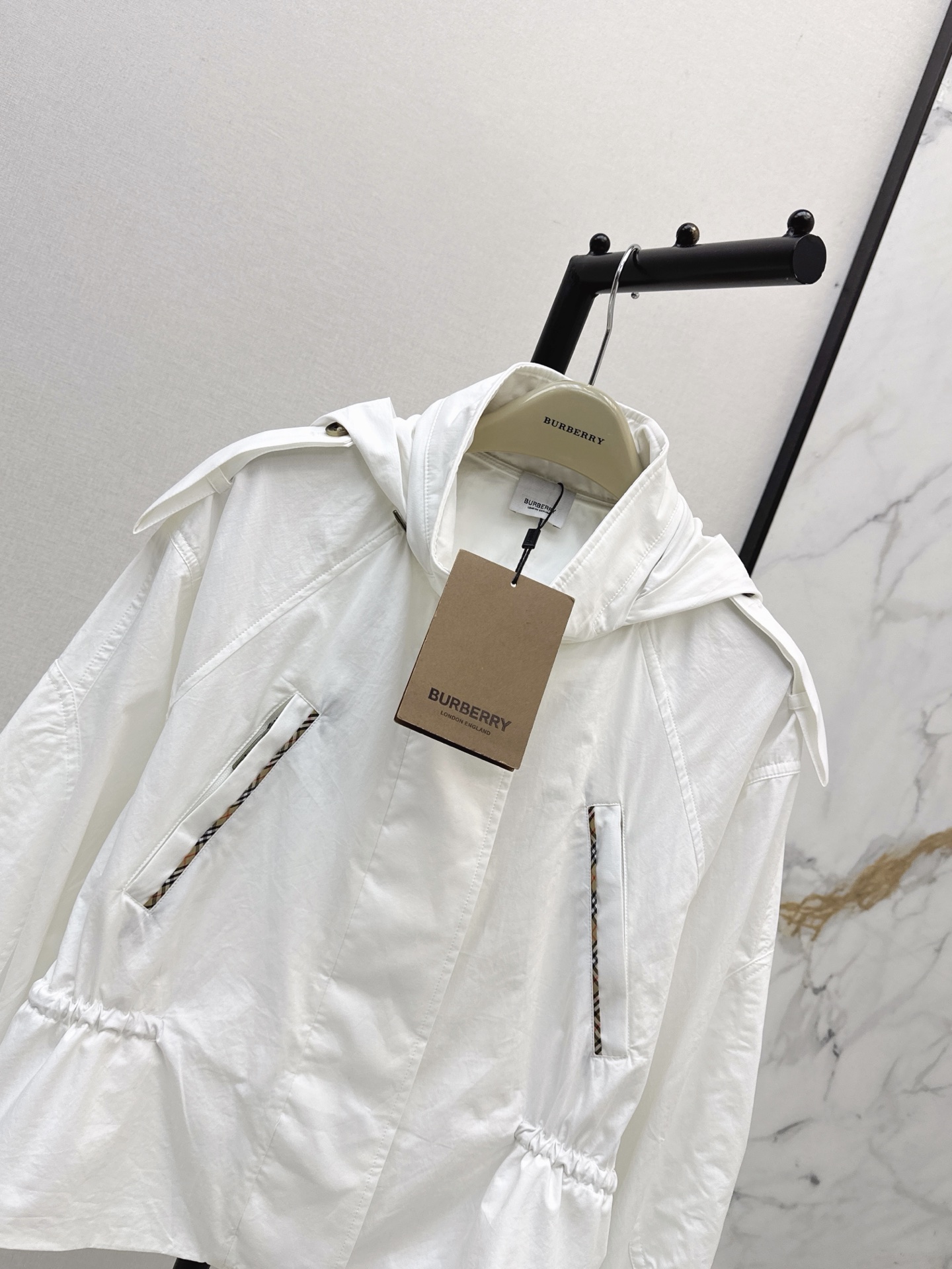 Bur 26fw hooded trench coats