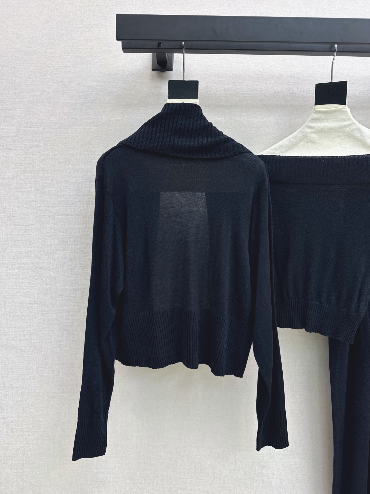 Row 26fw wool cardigan tube top pants sets