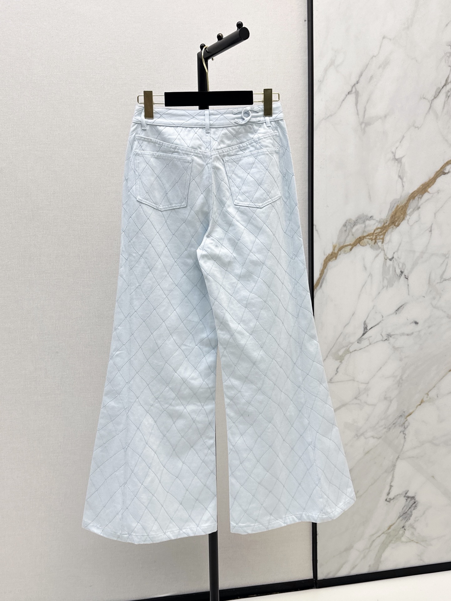 Chan 26fw embroidery denim pants