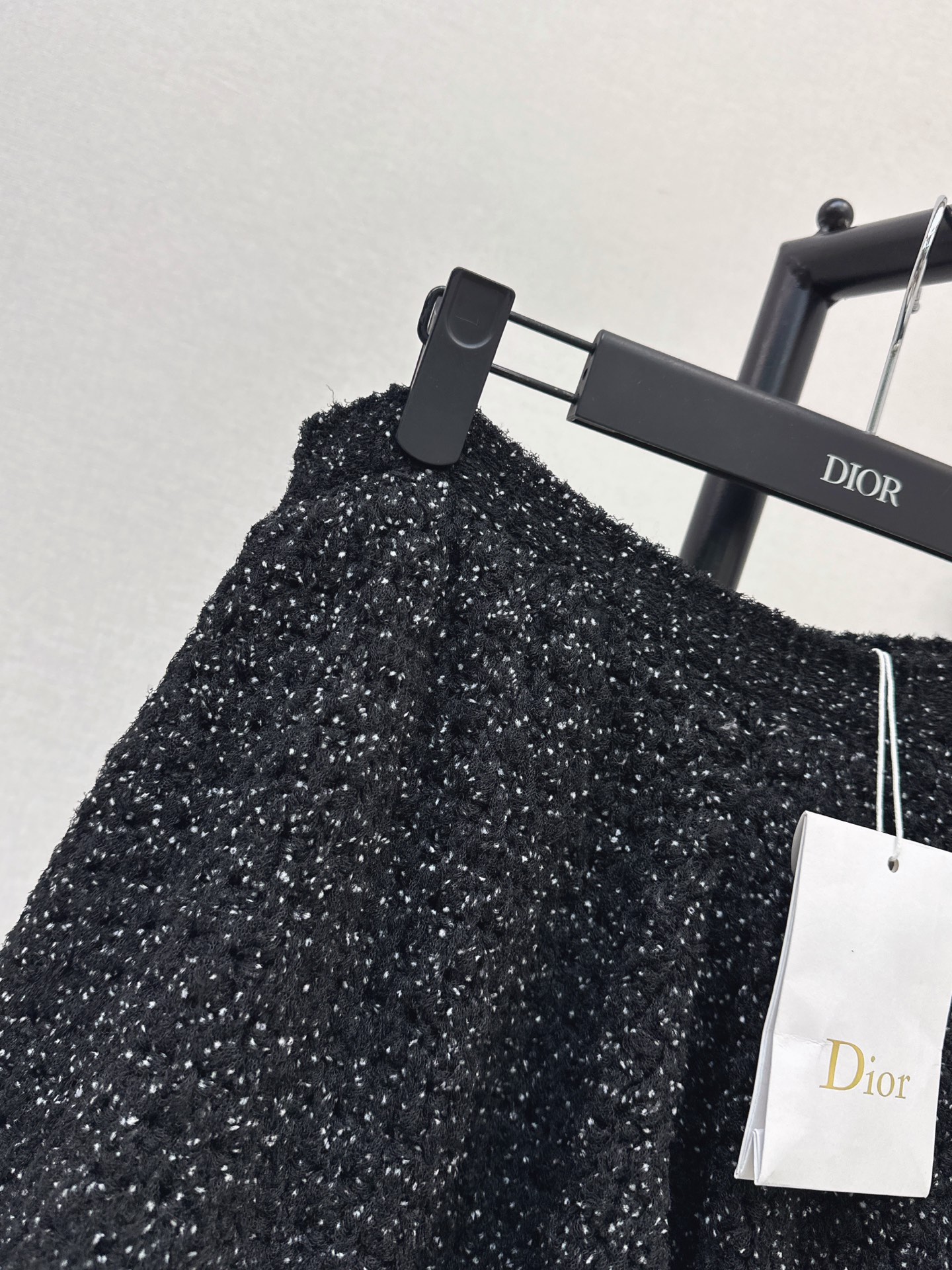 CD 26fw pleated tweed skirt