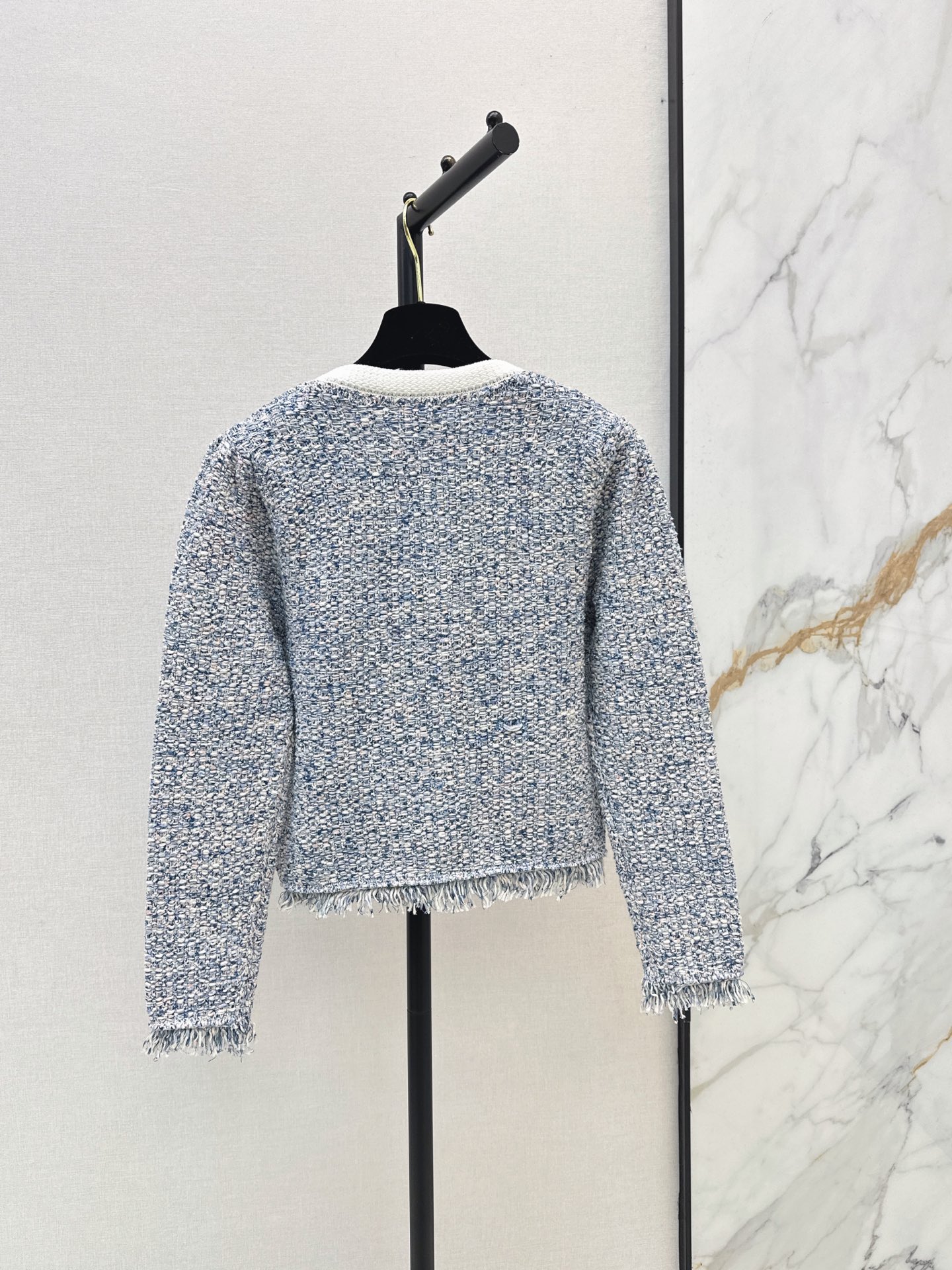 Chan 26fw fringe knit cardigan