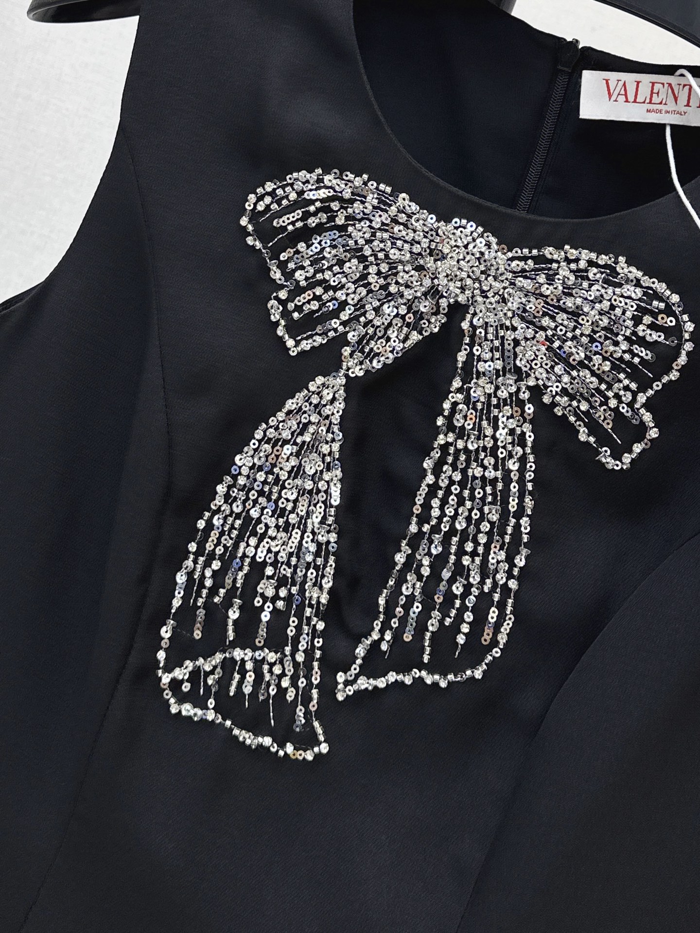 Valen 26ss bow beading dress