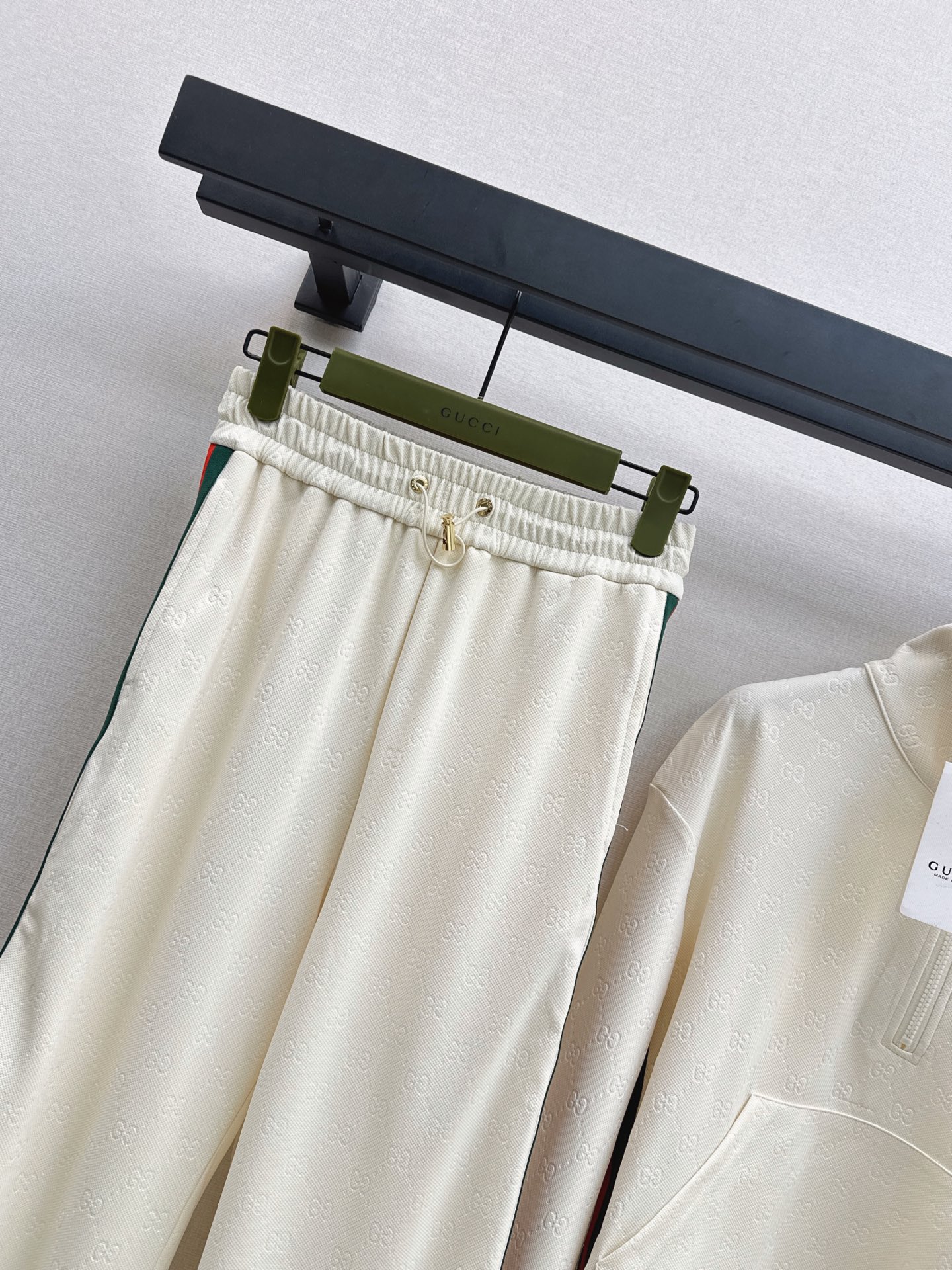 Guc 26fw jacquard top wide-leg pants