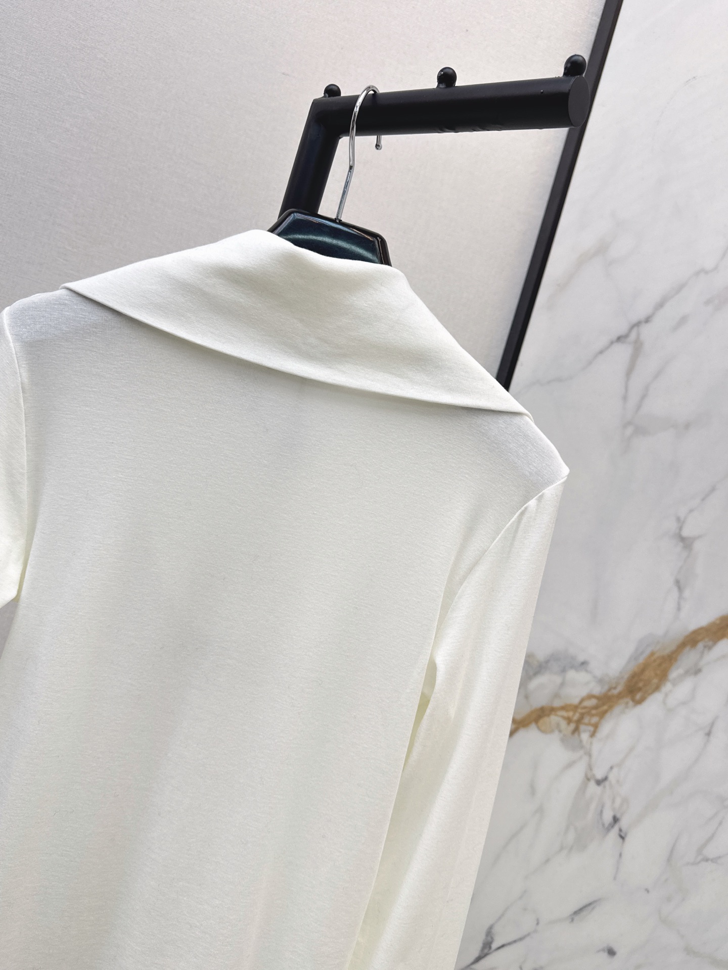 Sain 26fw zip-up knit basic tee