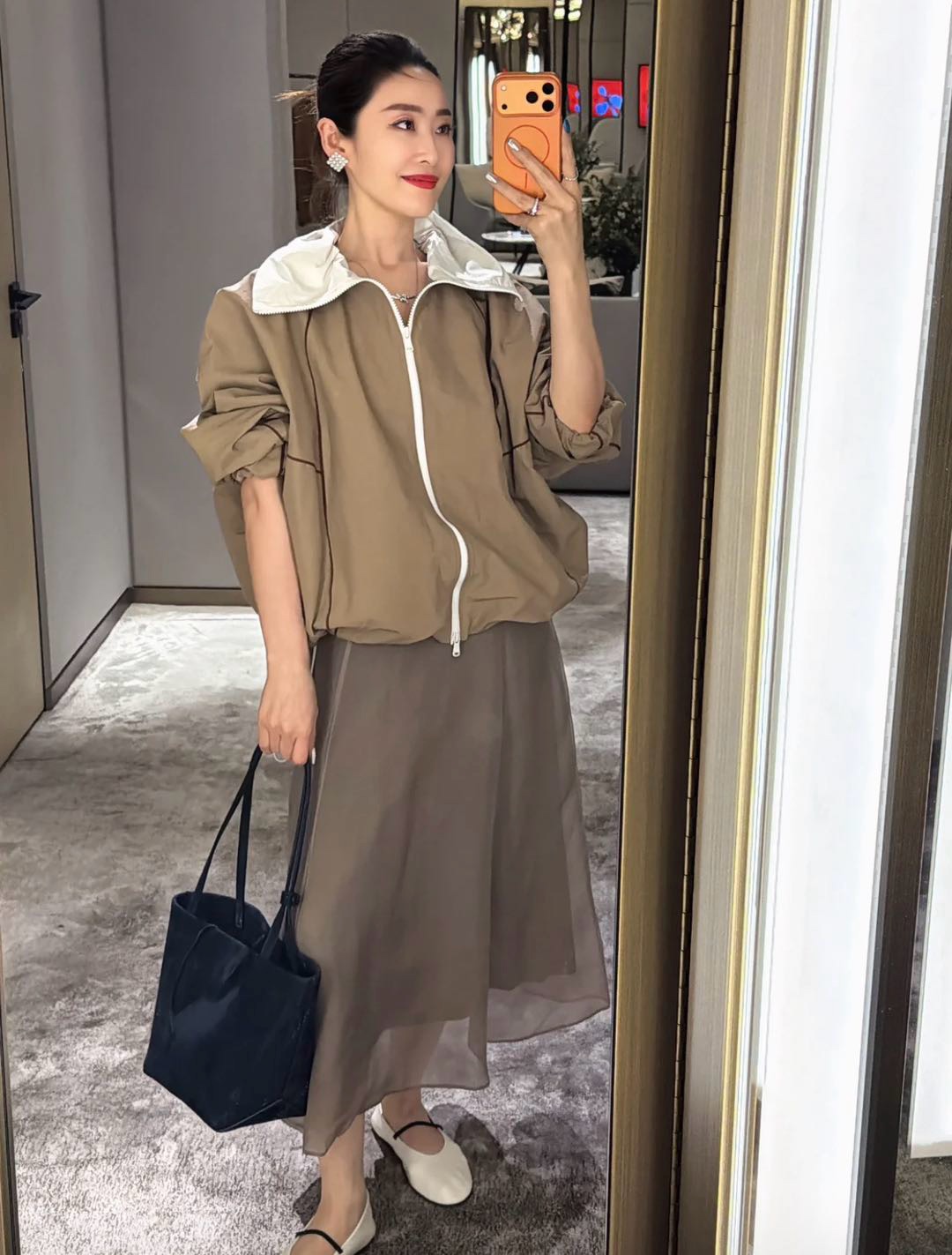 Brun 26ss zipper jacket