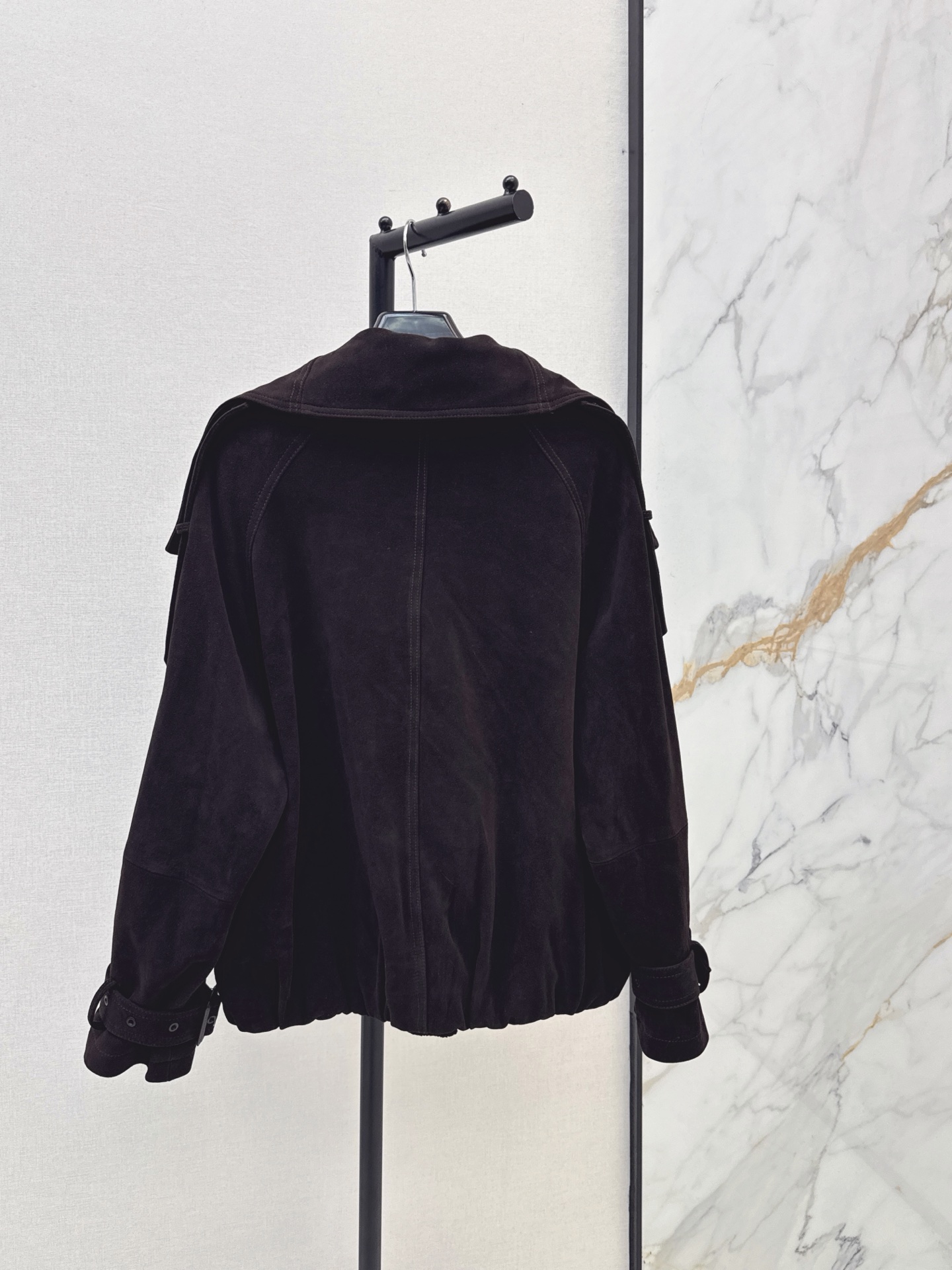 Sain 26fw suede fleece leather jacket