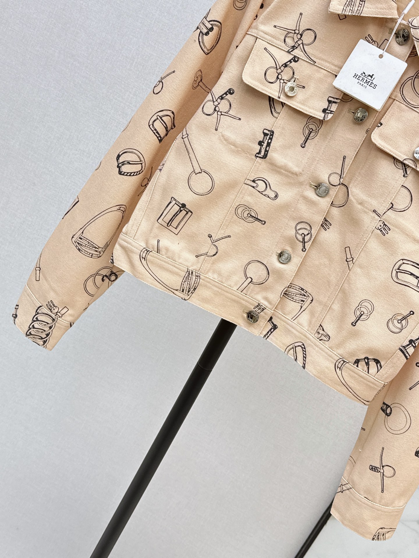Her 26fw print denim jacket