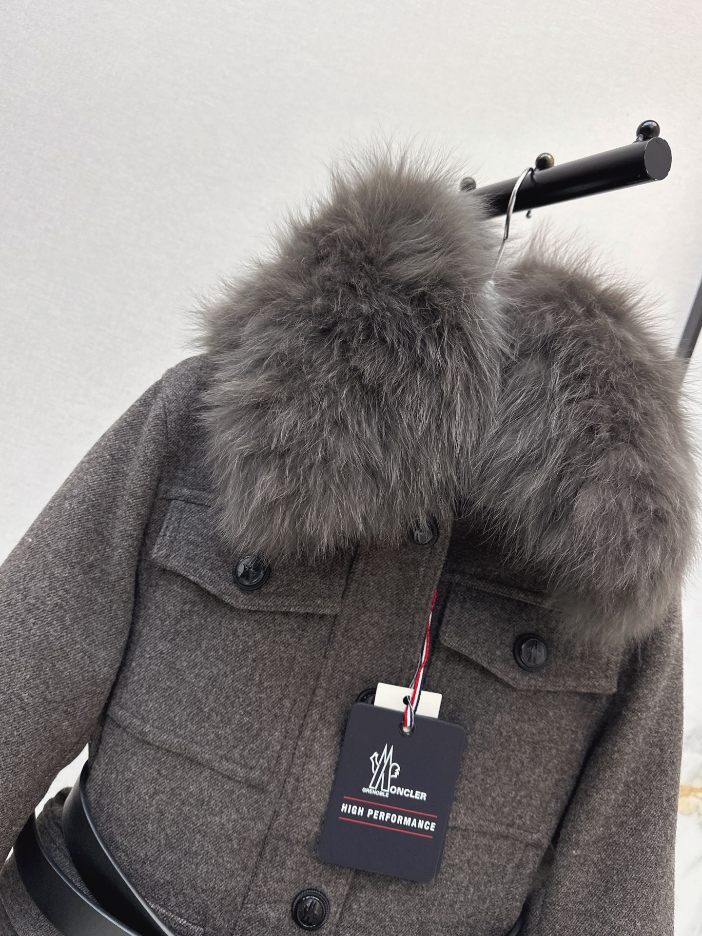 Monc 26fw fur-trim ski jacket