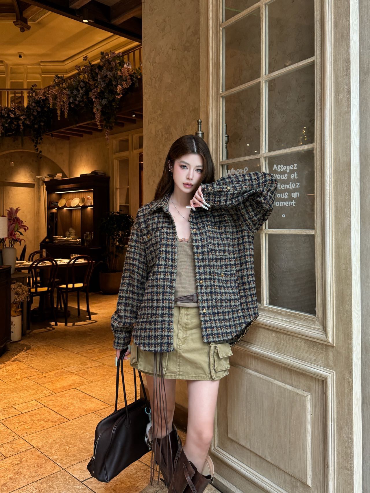 Chan 26fw woven shirt jacket
