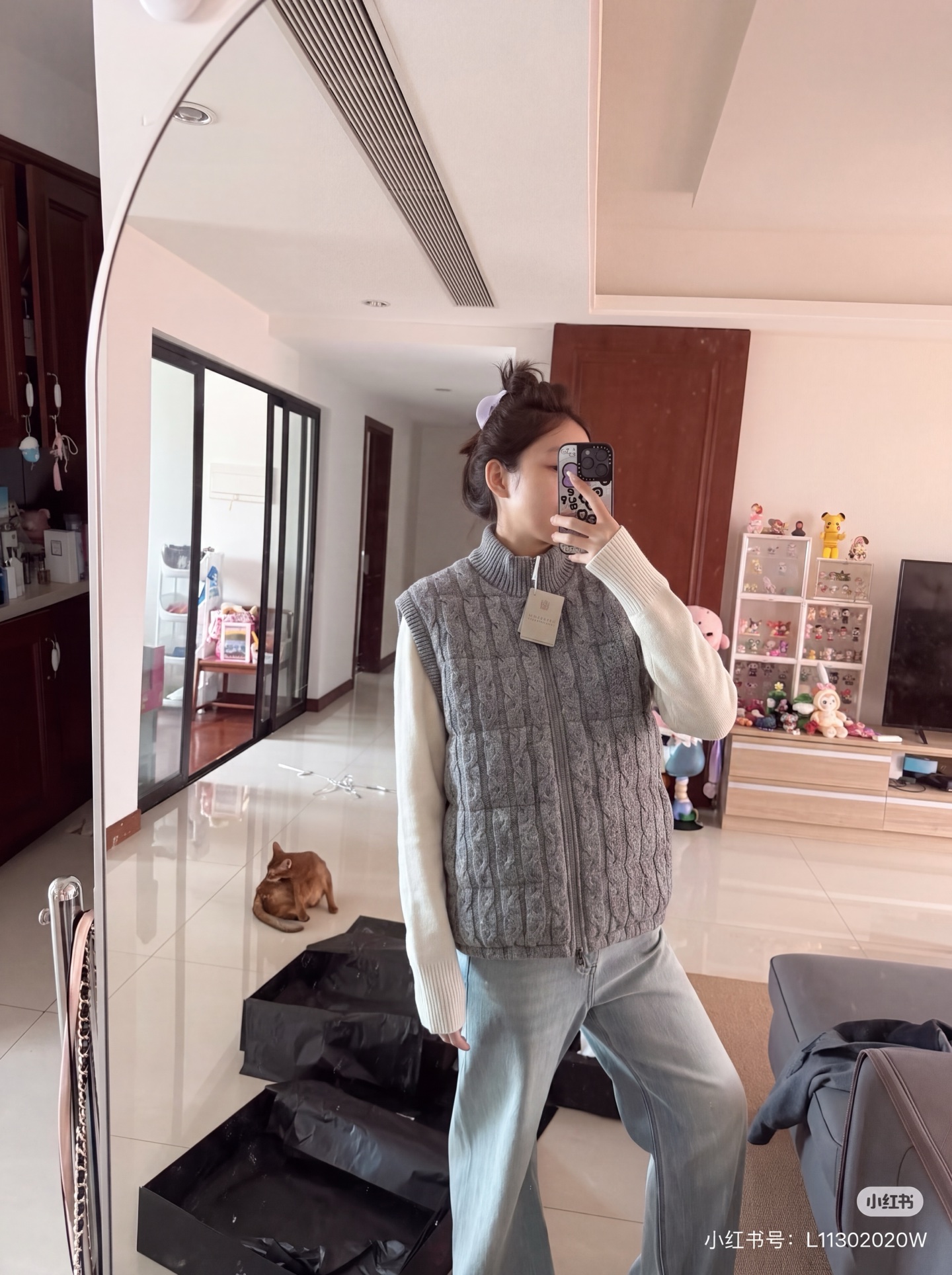 Brun 26fw knit down vest
