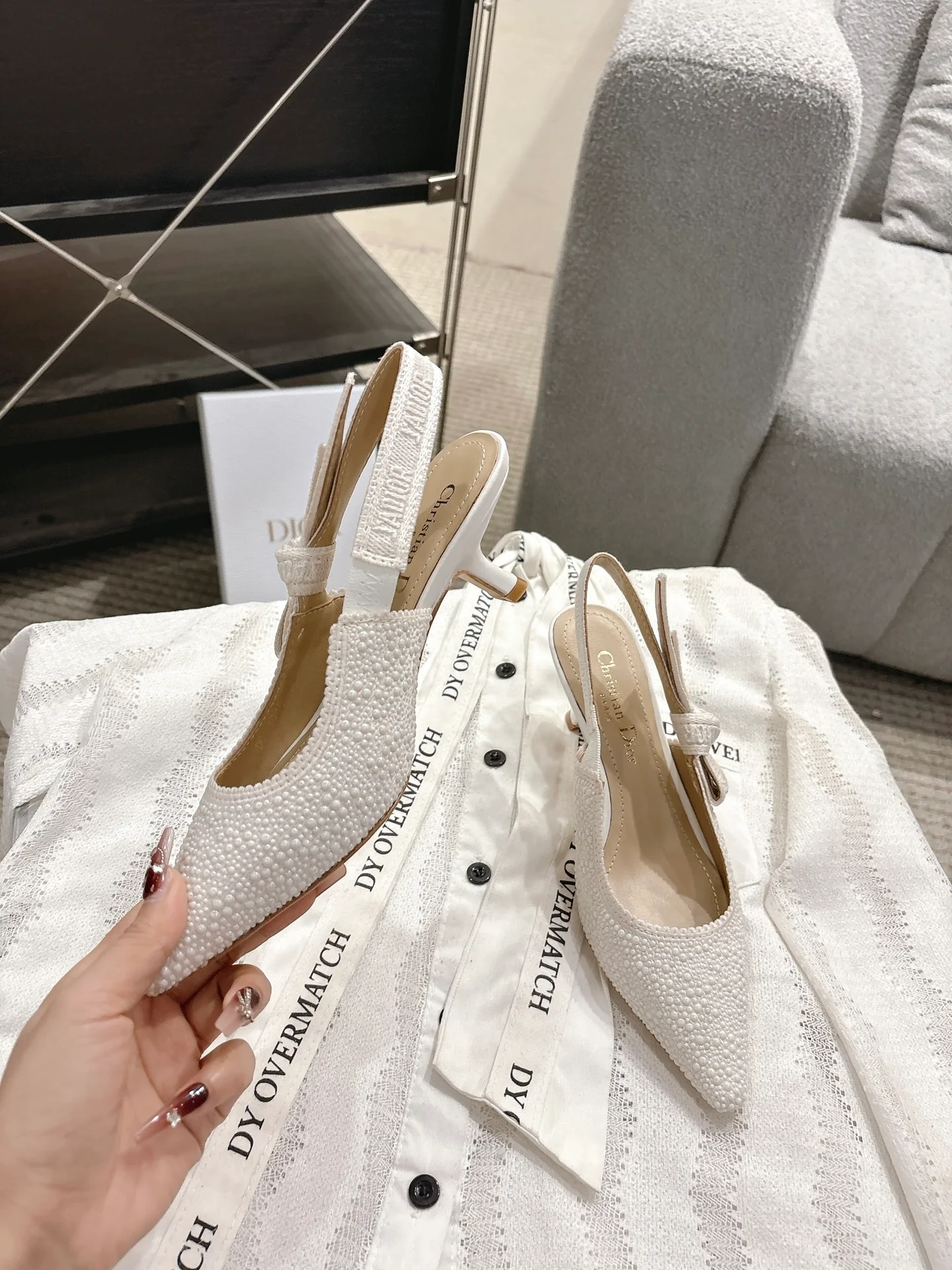 CD 25fw kitten slingback heels