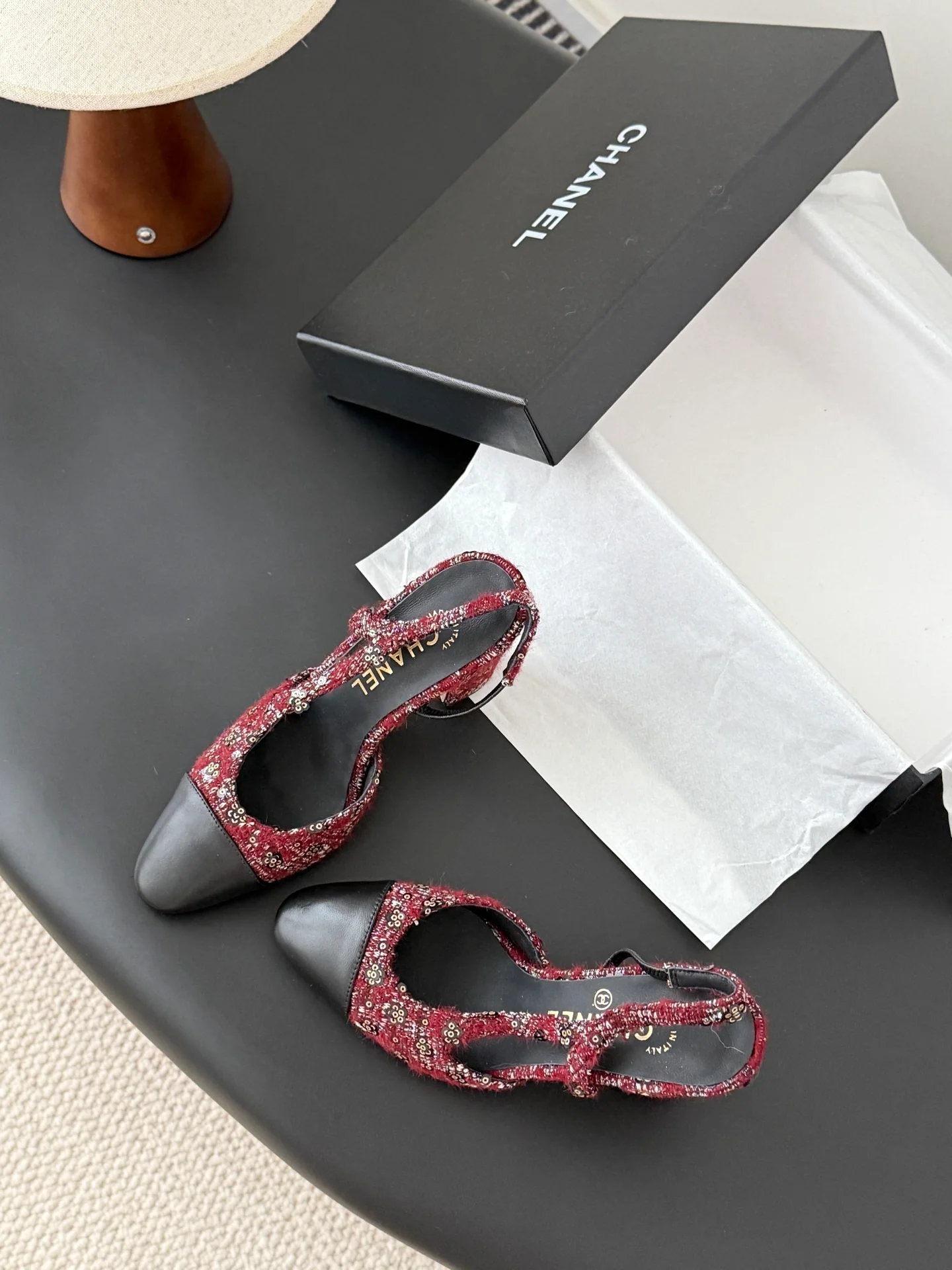 Chan 25fw slingback heels