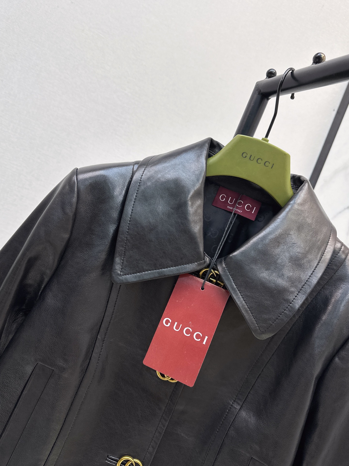Guc 26fw leather jacket